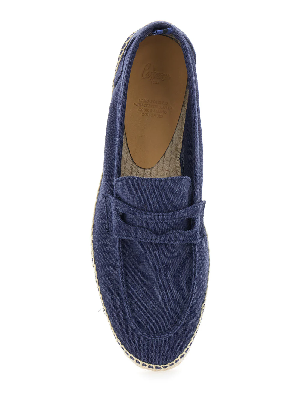 Chinelas Castaner Masculinas Nacho com Máscara em Corte Diamante em Couro Sintético Azul e Tecido Textil, Sapatos Planos Chinelas Castaner Masculinas Nacho com Máscara em Corte Diamante em Couro Sintético Azul e Tecido Textil, Sapatos Planos