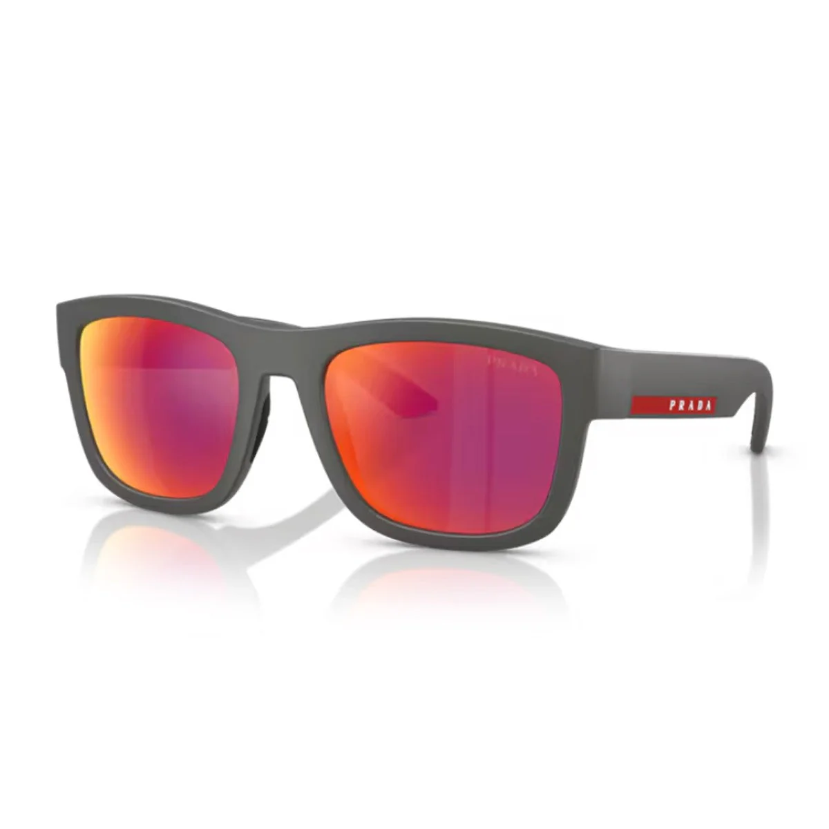 Óculos de Sol Prada Linea Rossa Ps 01zs Cinza Nylon