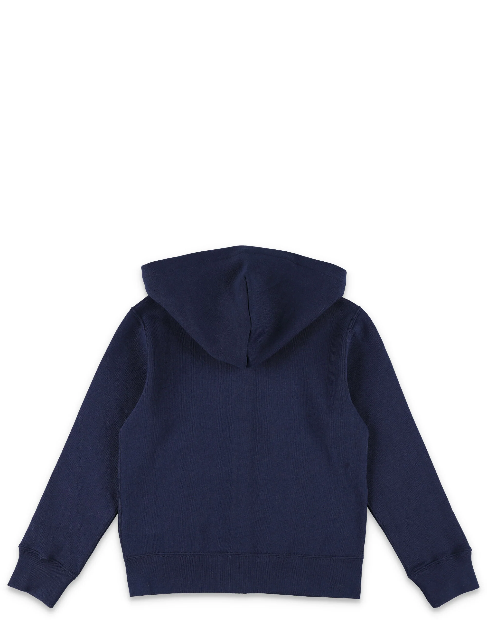 Polo Ralph Lauren Kid - Moletom com Capuz e Zíper Azul de Algodão