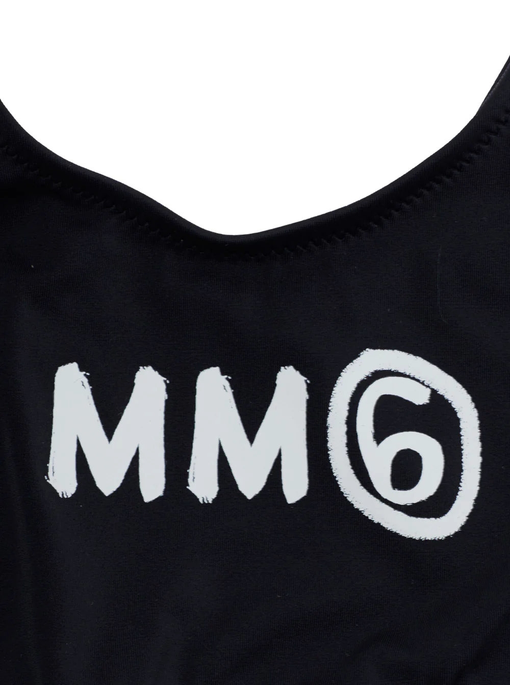 Biquíni Unissex Mm6 Maison Margiela Kids com Detalhes em Nylon Preto Roupas de Praia Biquíni Unissex Mm6 Maison Margiela Kids com Detalhes em Nylon Preto Roupas de Praia