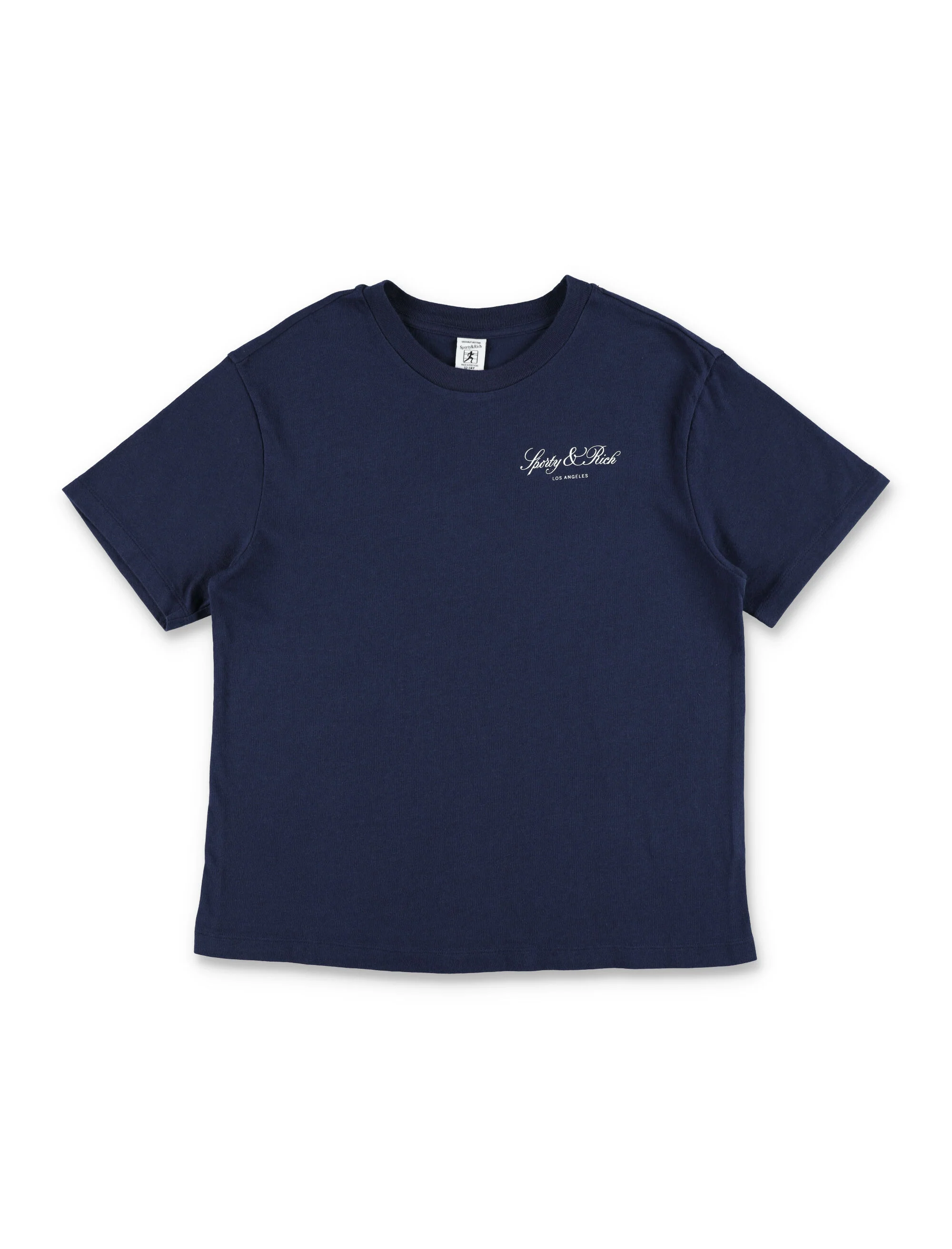 Camiseta Kids Sporty & Rich Vendome La Azul Marinho Reciclado Algodão