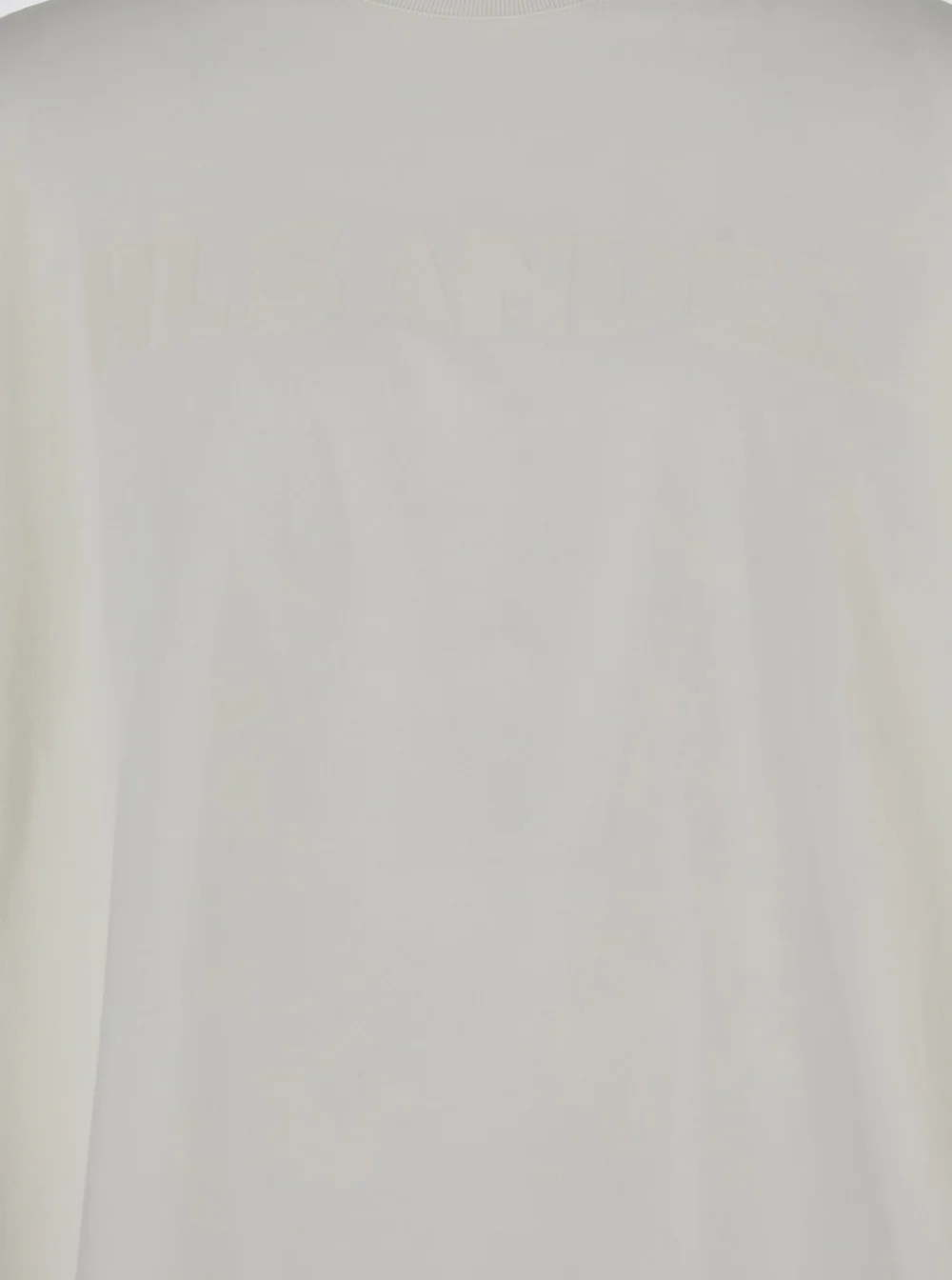 Camiseta Branca com Estampa Frontal de Logotipo Jil Sander em Algodão para Homem Camisetas e Camisolas Polo