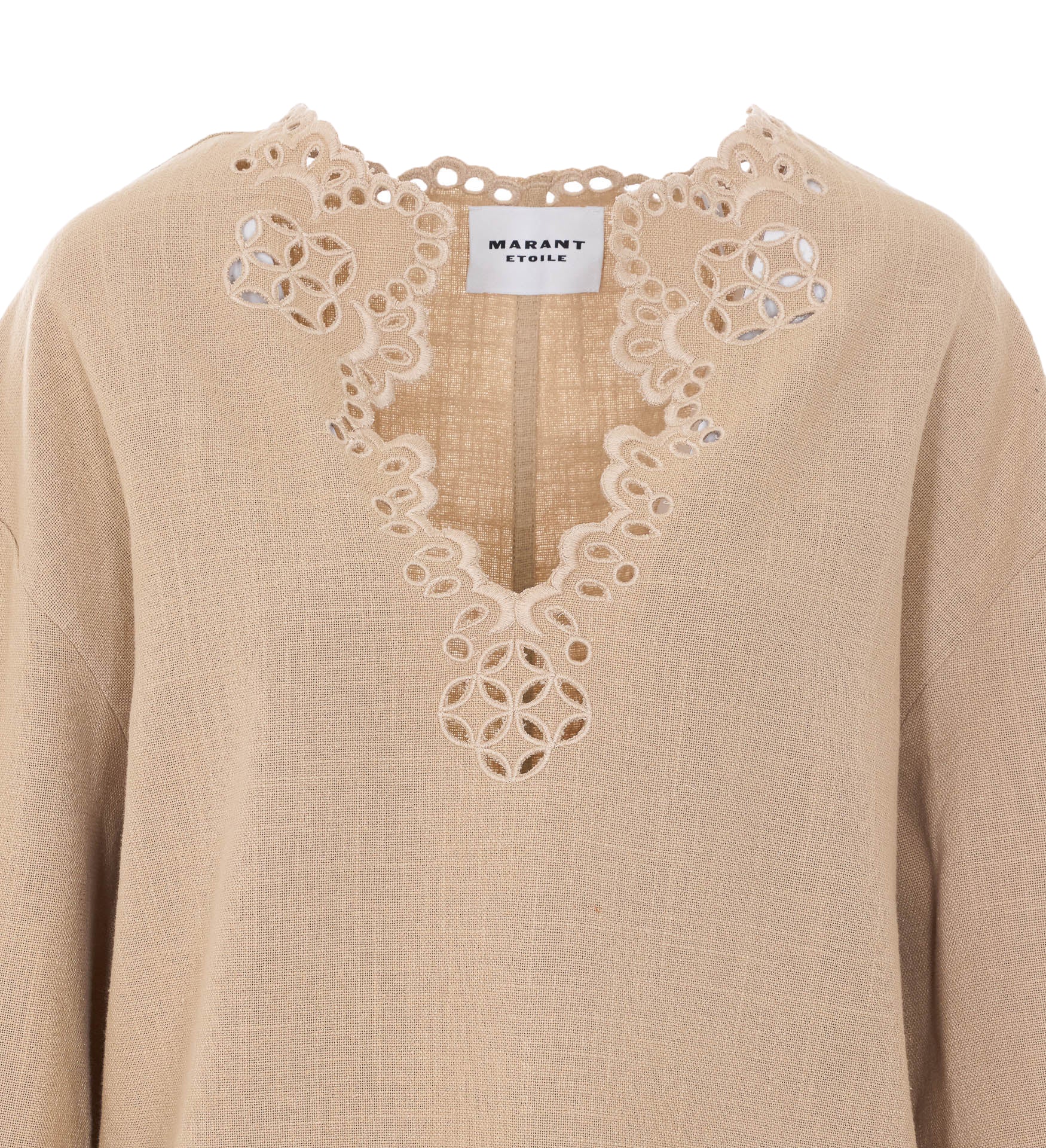 Vestidos Bege de Algodão Isabel Marant Etoile