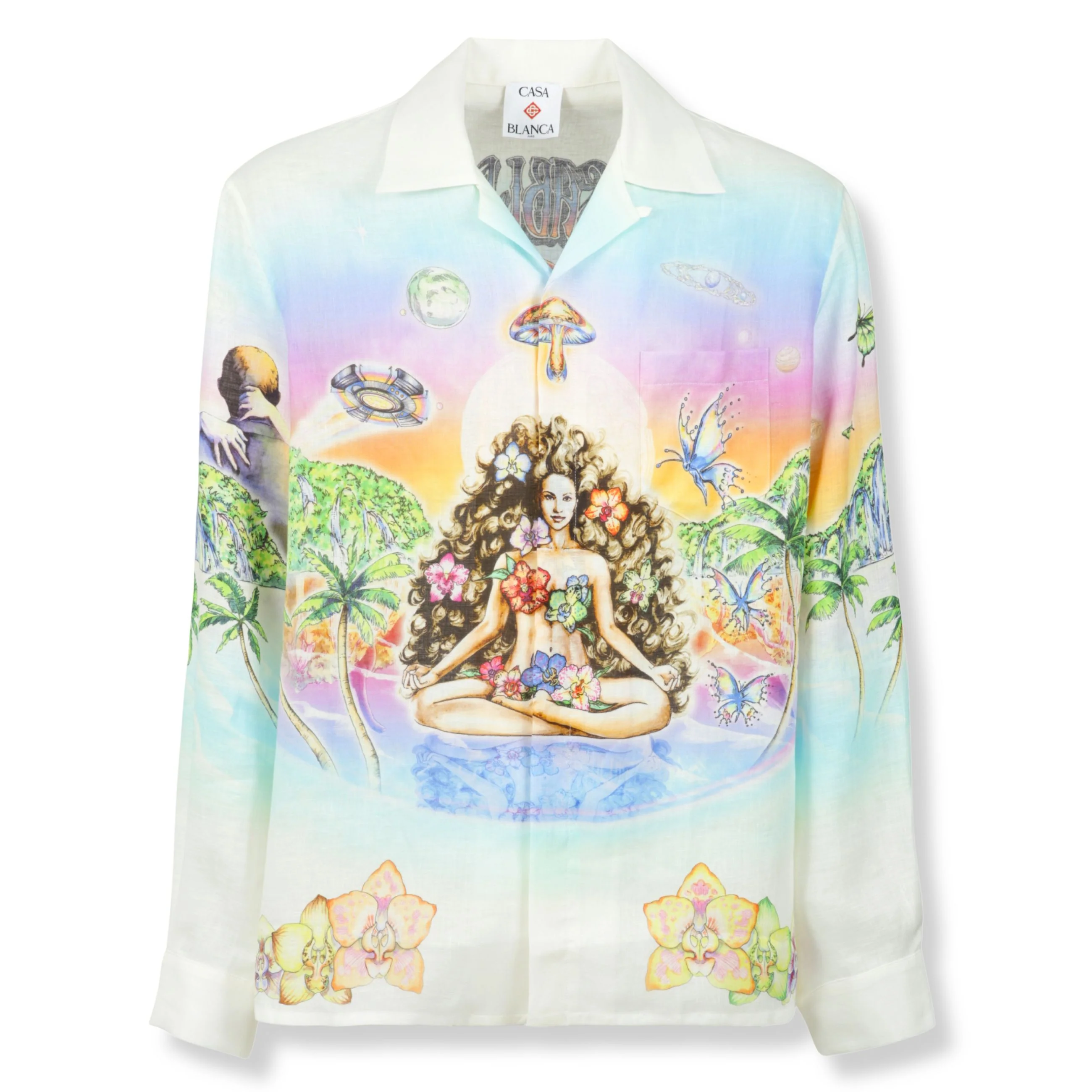 Camisa de Manga Comprida Casablanca Inner Sense Innocence Linho Camicia Camisa de Manga Comprida Casablanca Inner Sense Innocence Linho Camicia