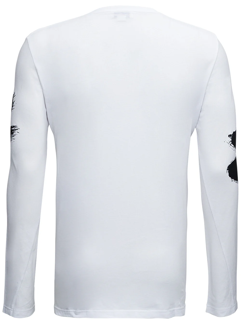 Camiseta de Algodão com Estampa de Logotipo de Manga Comprida para Homem Alexander McQueen Camisetas Brancas e Camisetas Polo Camiseta de Algodão com Estampa de Logotipo de Manga Comprida para Homem Alexander McQueen Camisetas Brancas e Camisetas Polo