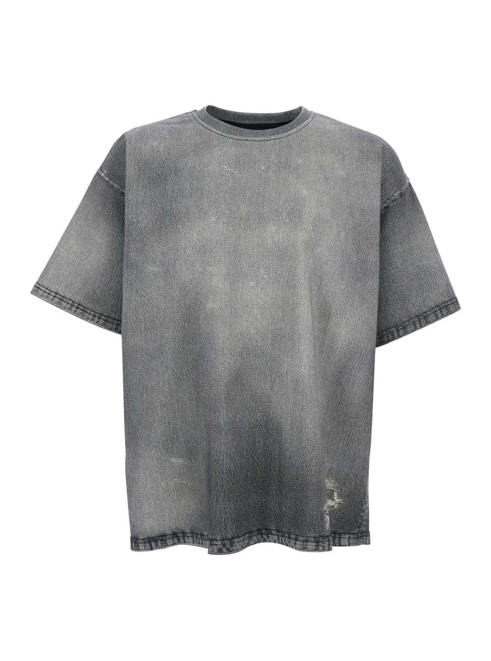 Camiseta Cinza Diesel D-BOX JOGG com Logotipo Frontal e Detalhes Gráficos em Algodão para Homens Camisetas Cinza Camisetas Polo