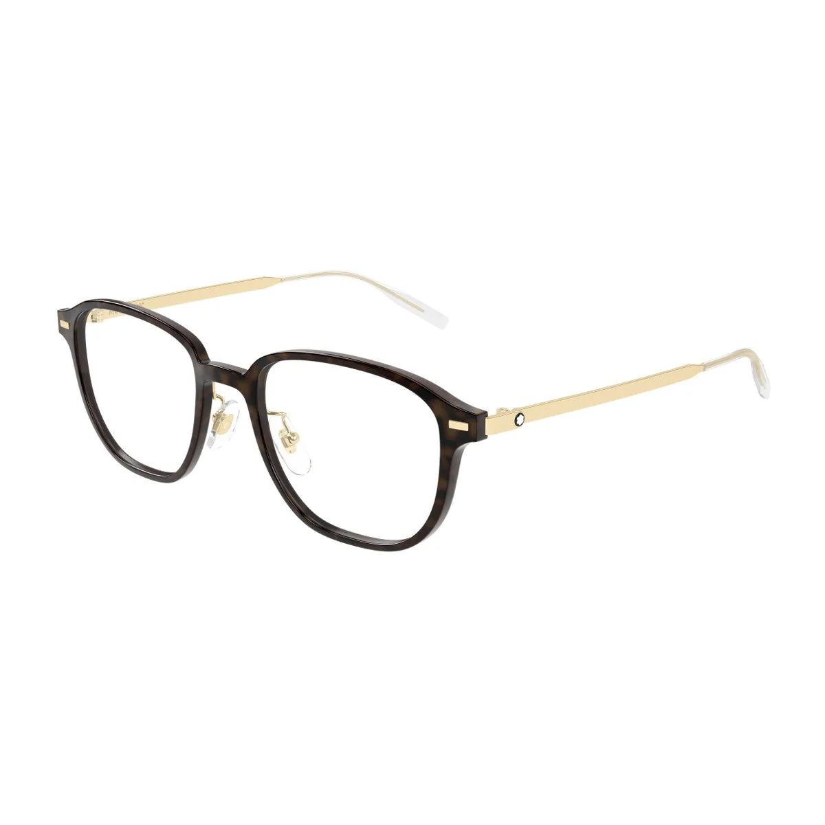 Montblanc Mb0466oa Linea Snowcap Havana Metallo/iniettato Óculos de Vista