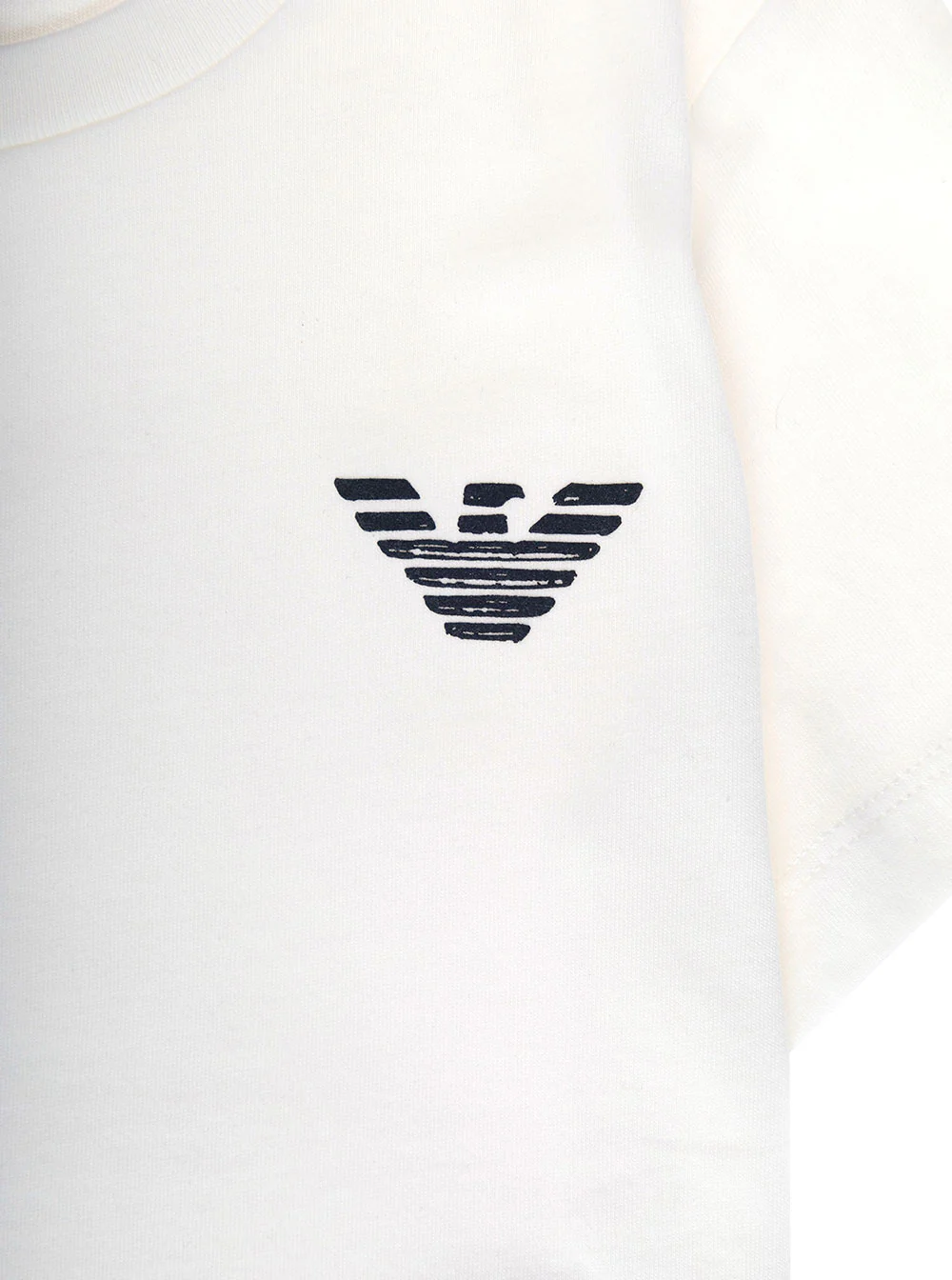 Camiseta Branca de Algodão para Menino Emporio Armani Kids com Estampa Camisetas e Camisolas Polo