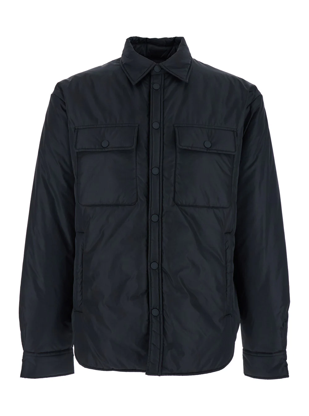 Jaqueta Preta Dsquared2 com Gola Clássica e Estampa de Logotipo na Parte de Trás em Tecido Técnico para Homem Poliamida Outerwear Jaqueta Preta Dsquared2 com Gola Clássica e Estampa de Logotipo na Parte de Trás em Tecido Técnico para Homem Poliamida Outerwear