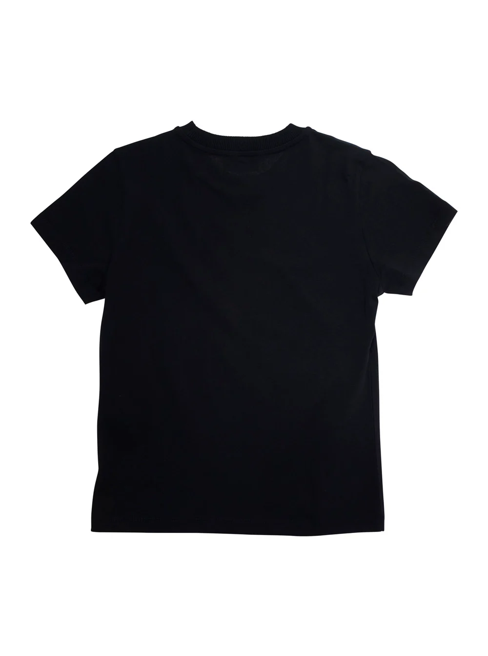 Camiseta Preta Moschino Kids com Estampa de Urso Panda na Frente Camisetas de Menino e Camisetas Polo