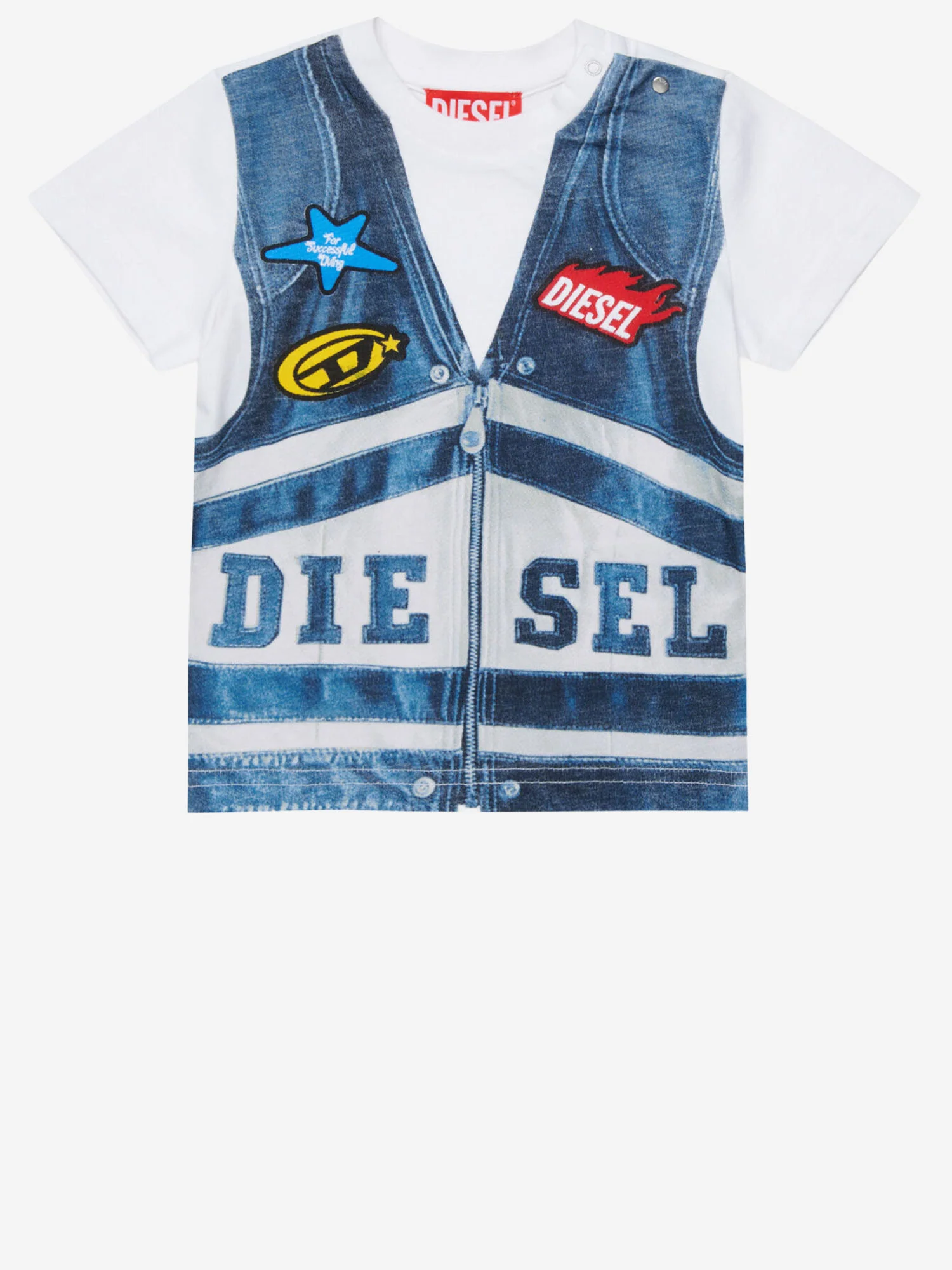Camisetas e Polos Diesel Vermelho Cotone
