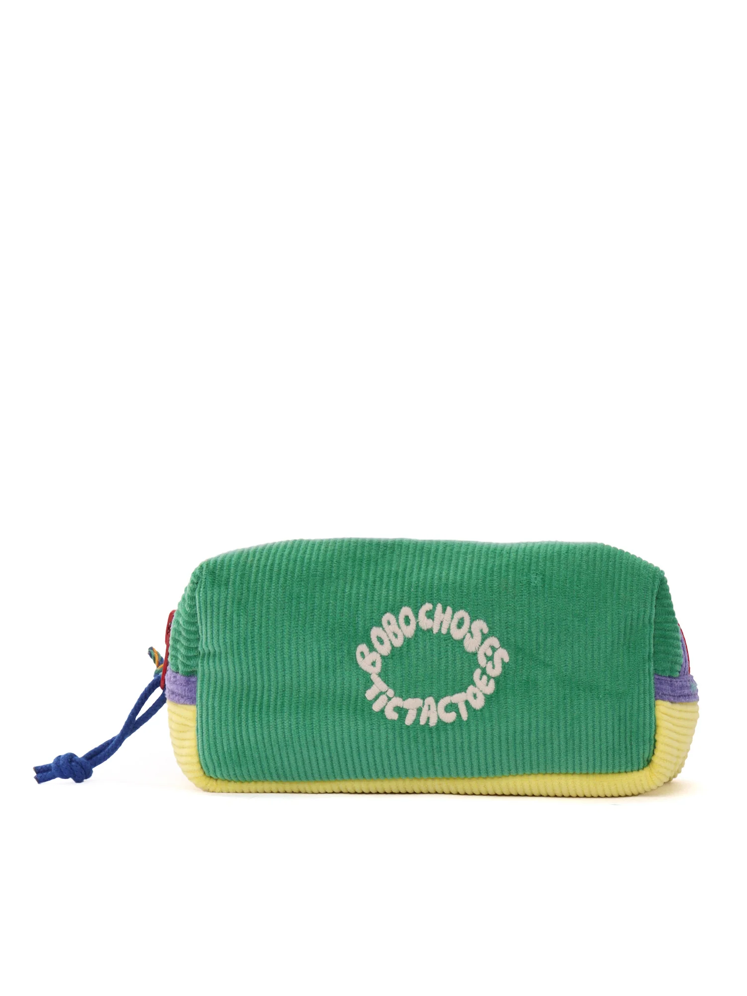 Bobo Choses Tic Tac Toe Block Corduroy Pencil Case Verde Poliéster Reciclado Astuccio
