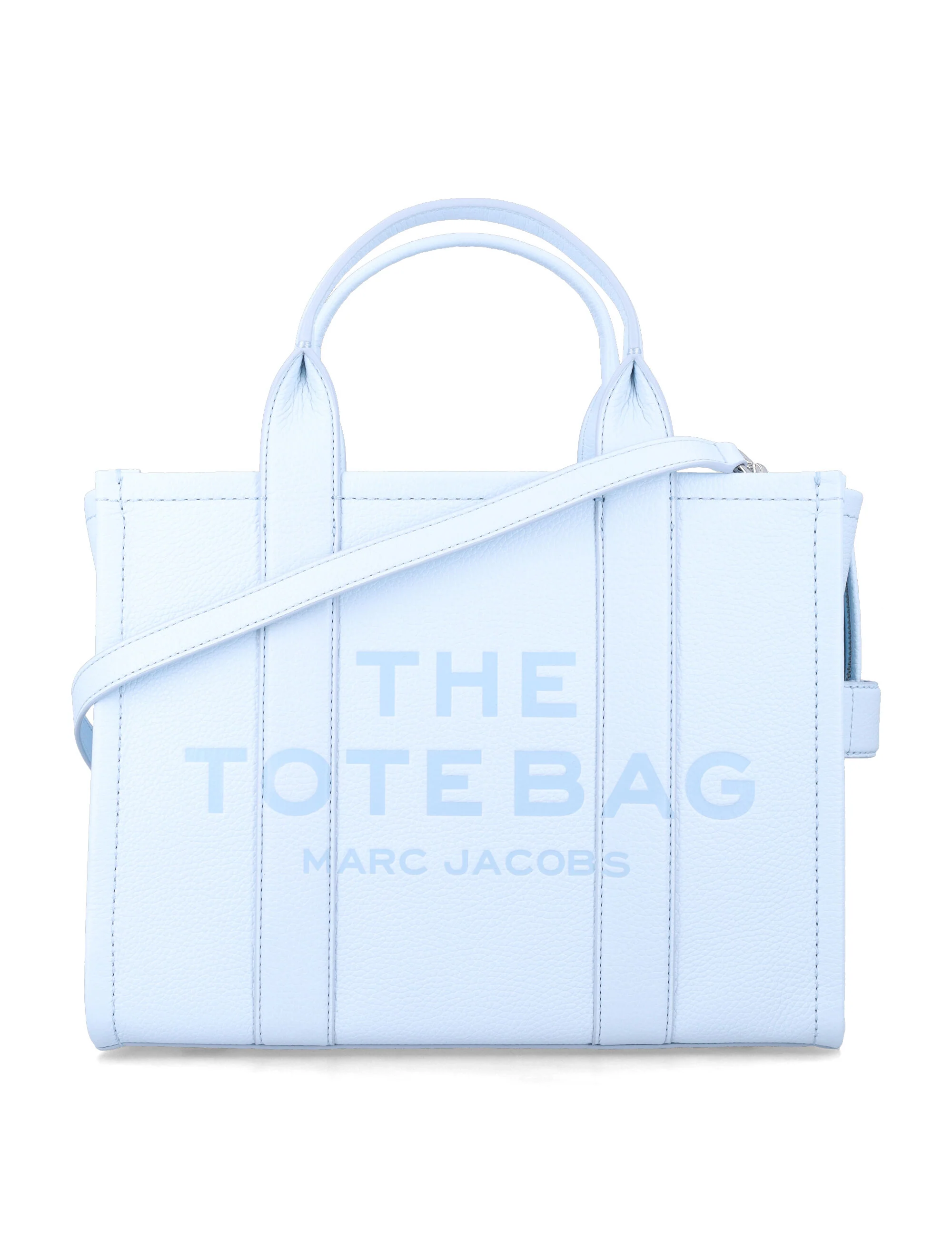Marc Jacobs The Medium Tote Bag em Couro Azul Nuvem Vaca