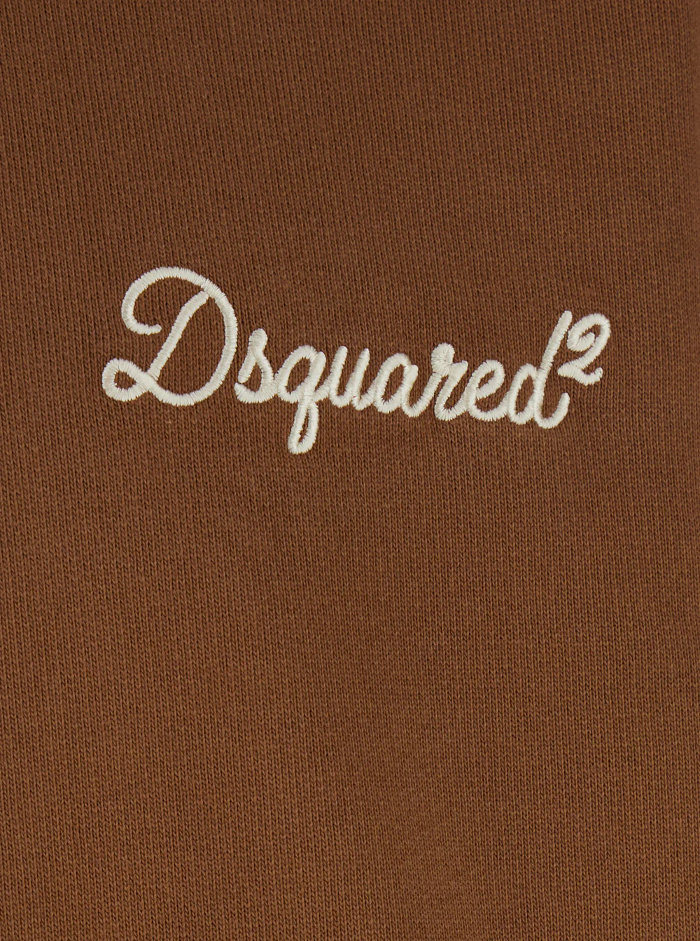 Moletom Marrom Dsquared2 com Cordão e Letras de Logotipo na Frente em Algodão para Homens Moletom Moletom Marrom Dsquared2 com Cordão e Letras de Logotipo na Frente em Algodão para Homens Moletom