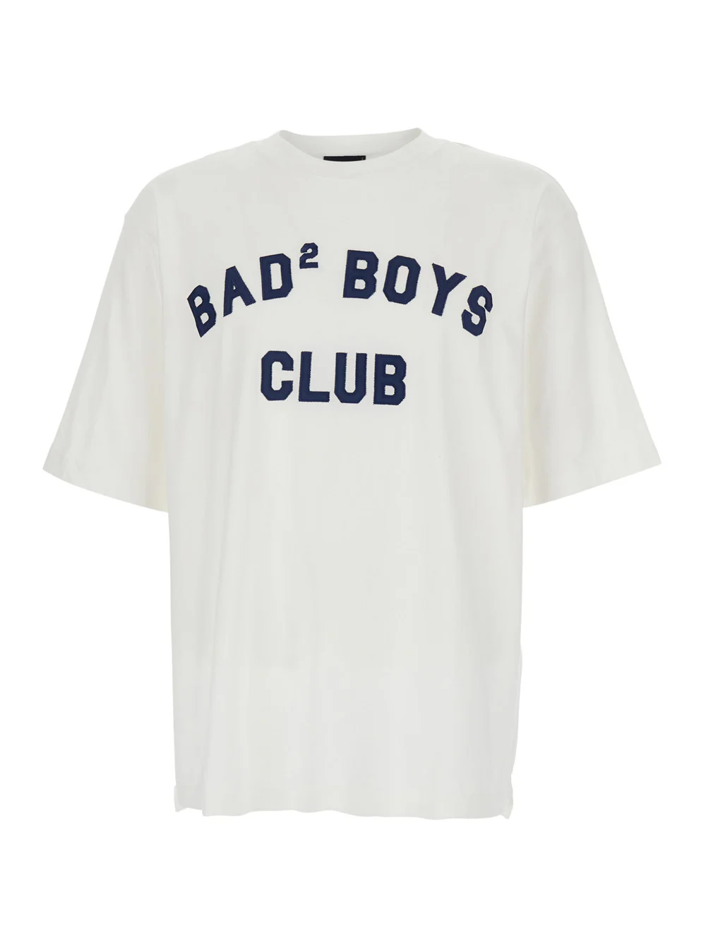 Camiseta Branca Dsquared2 com Estampa de Logotipo na Frente para Homens Camisetas de Algodão e Camisetas Polo