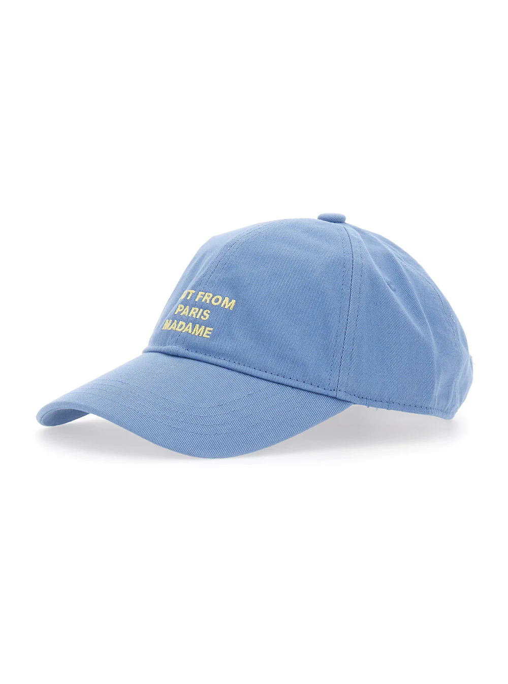 Boné com Logo na Frente e Frase em Azul para Mulheres, Chapéus e Luvas Leves em Algodão Boné com Logo na Frente e Frase em Azul para Mulheres, Chapéus e Luvas Leves em Algodão