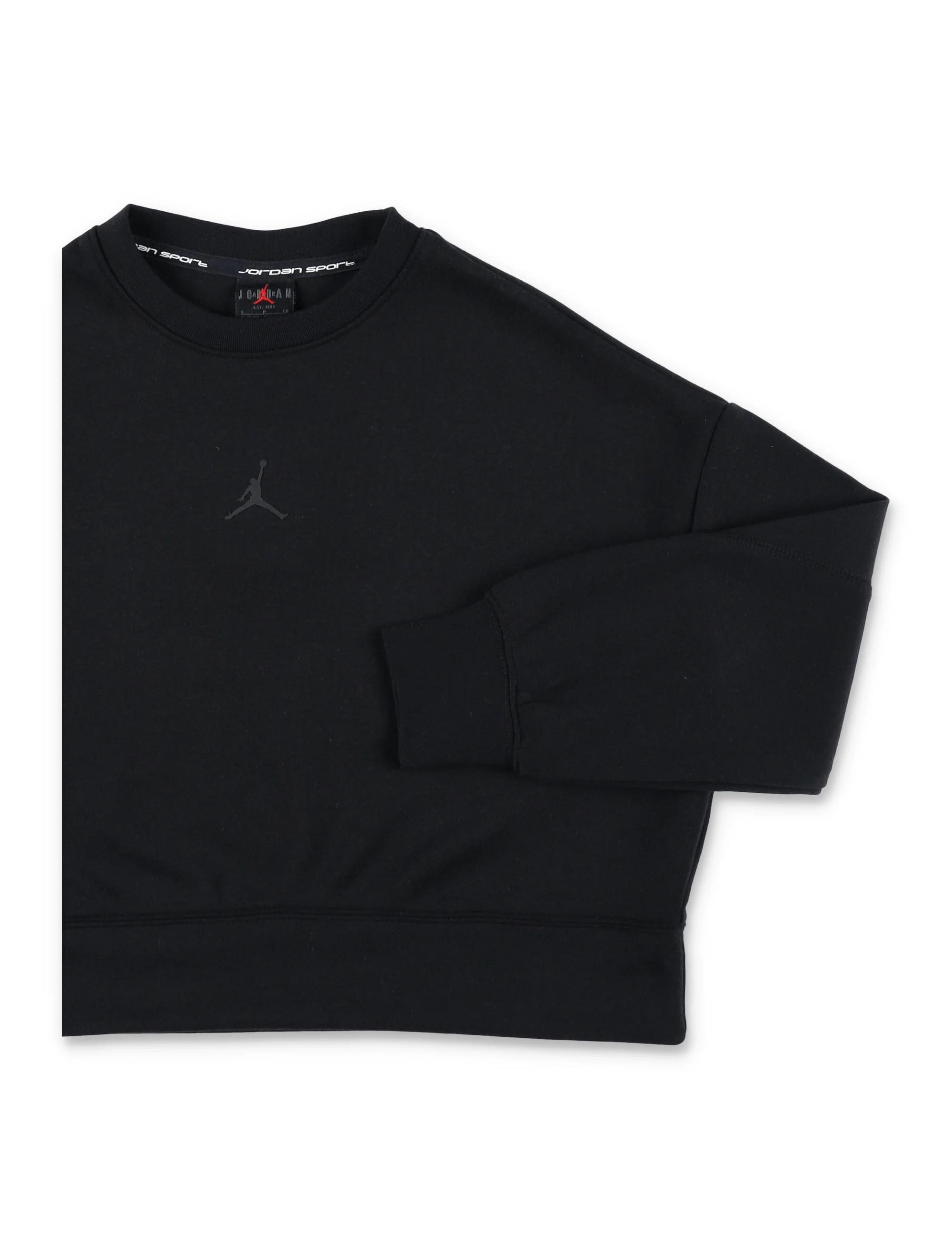 Moletom Cortado Nike Jordan para Crianças Preto Poliéster