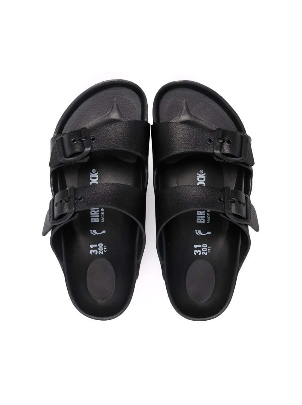 Birkenstock Kids Arizona Sapatos Planos Pretos