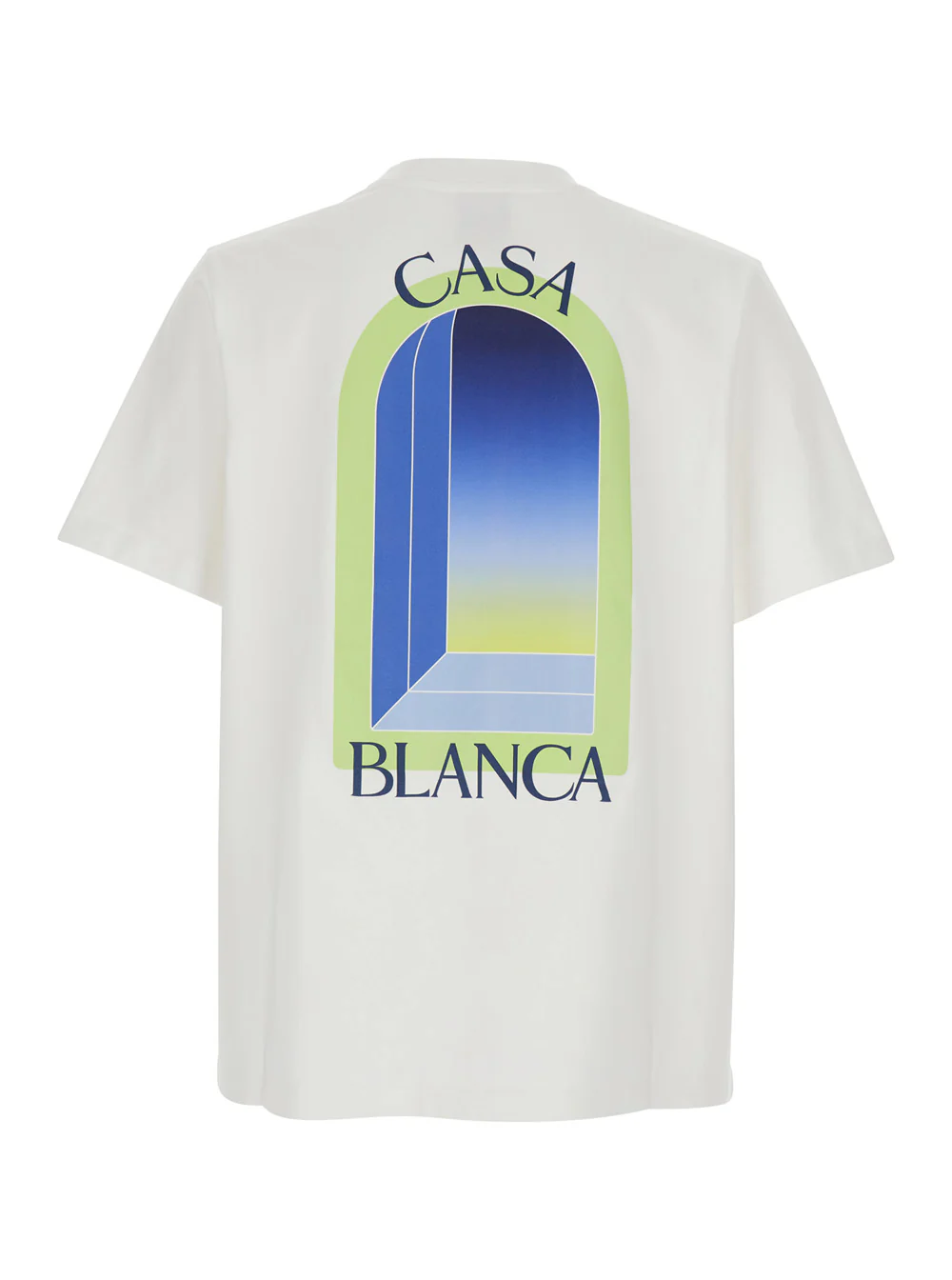Camiseta Masculina Casablanca White ARCHES com Gola Redonda e Mangas Curtas Camisetas Camisetas Polo
