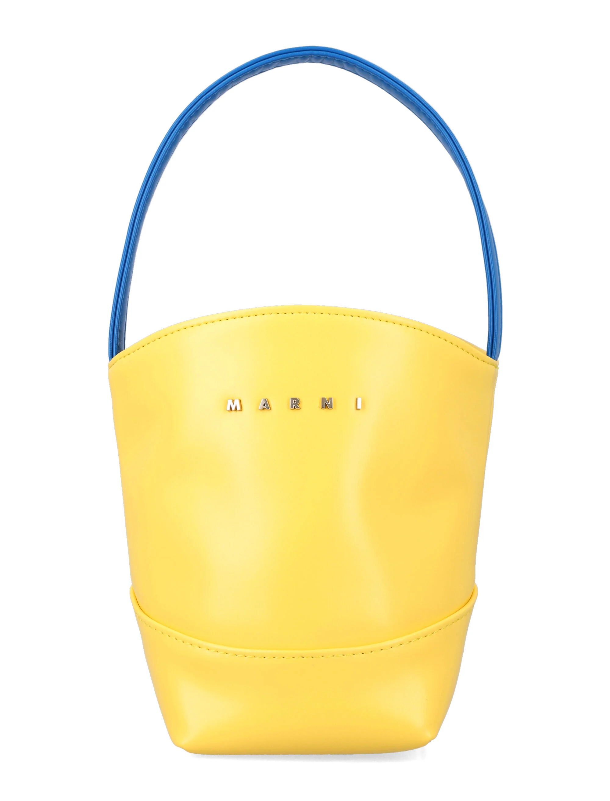 Marni Kids Bolsa de Cesta Amarela Forro de Poliéster Transporte