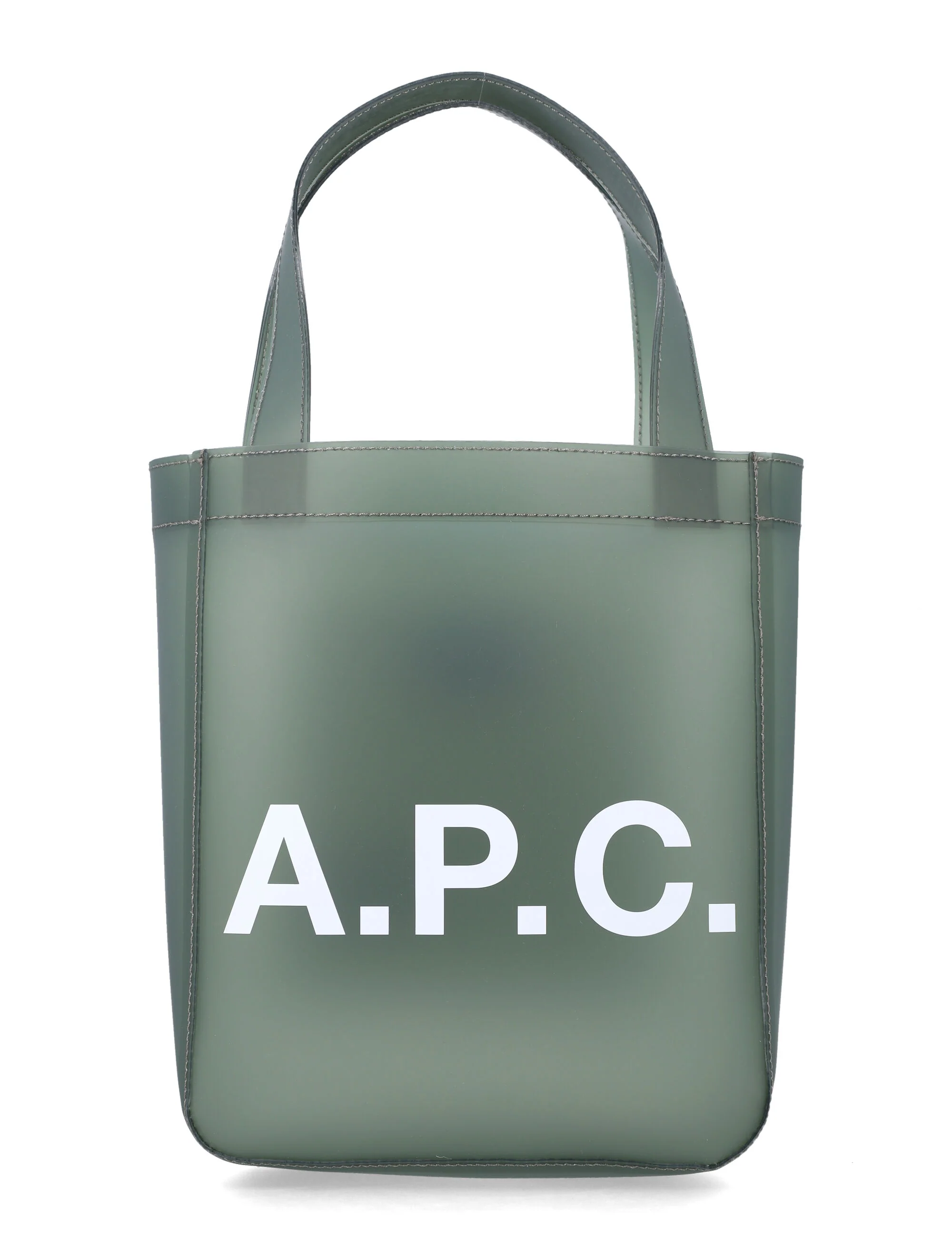 Bolsa de Ombro A.P.C. Lou Matte PVC Khaki Poliuretano Termoplástico