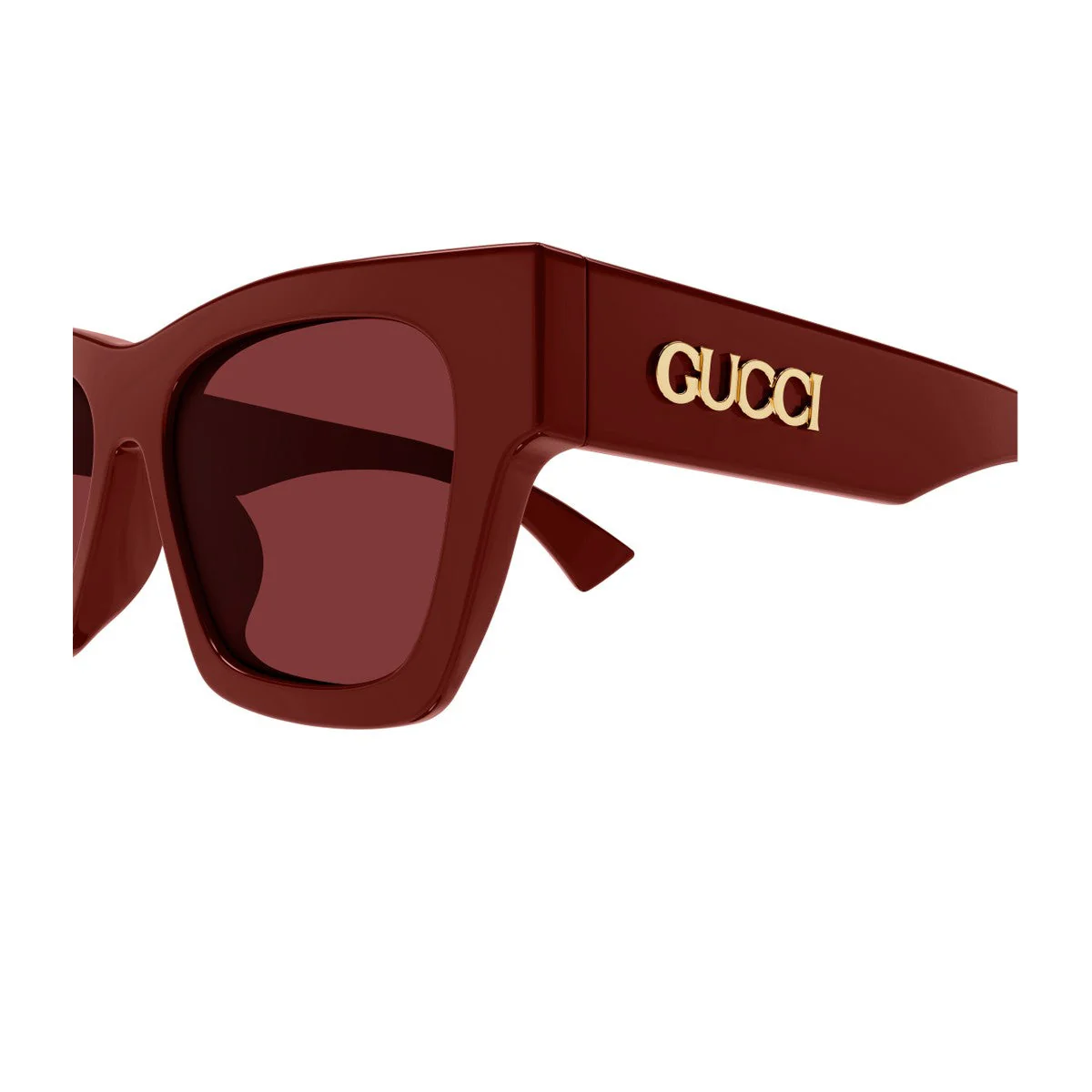 Óculos de Sol Gucci Gg1835s Linea Name Of Brand Vermelho Burgundy Acetato Reciclado