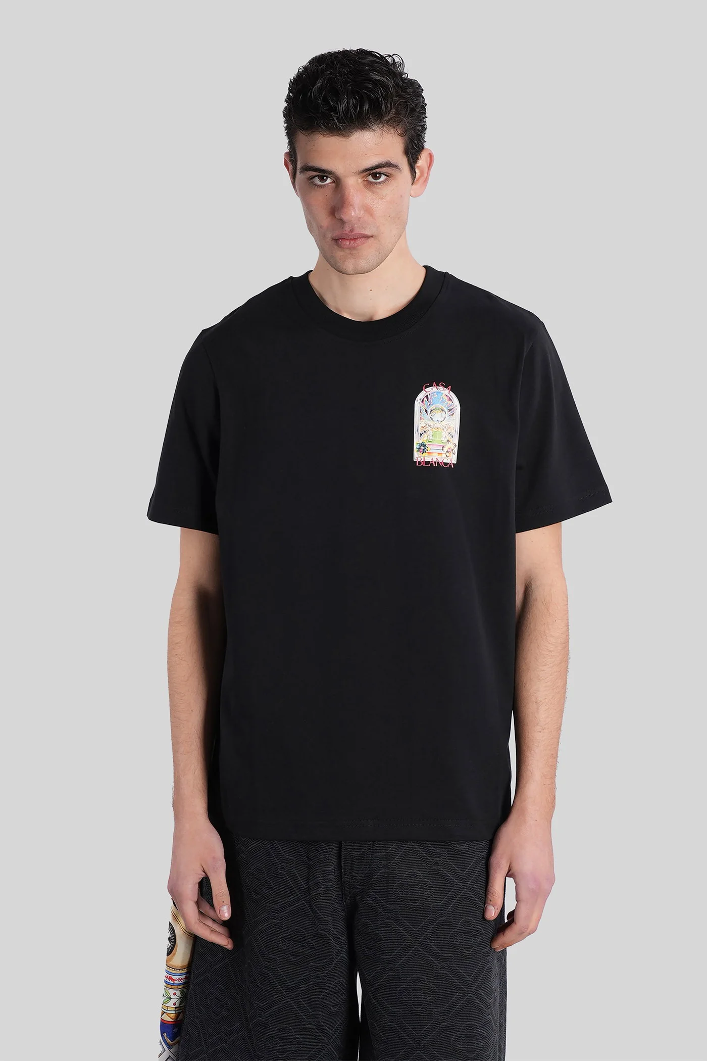 Camisola Casablanca em algodão preto Abbigliamento