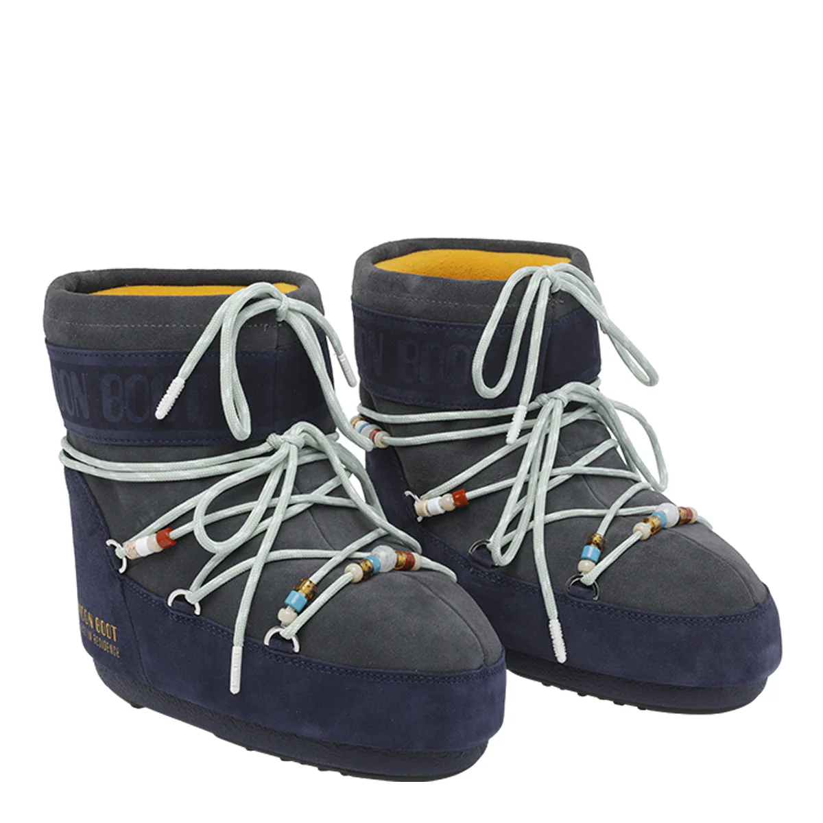 MOON BOOT X GUEST IN RESIDENCE Botas de Camurça Azul Suede/Sola de Borracha