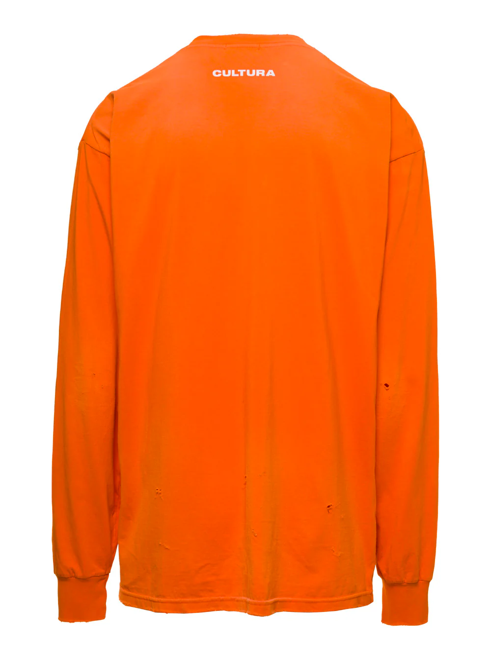 Sweatshirt Crewneck Cultura Orange com Estampa CLTR Contraste em Jersey Sweatshirt Crewneck Cultura Orange com Estampa CLTR Contraste em Jersey