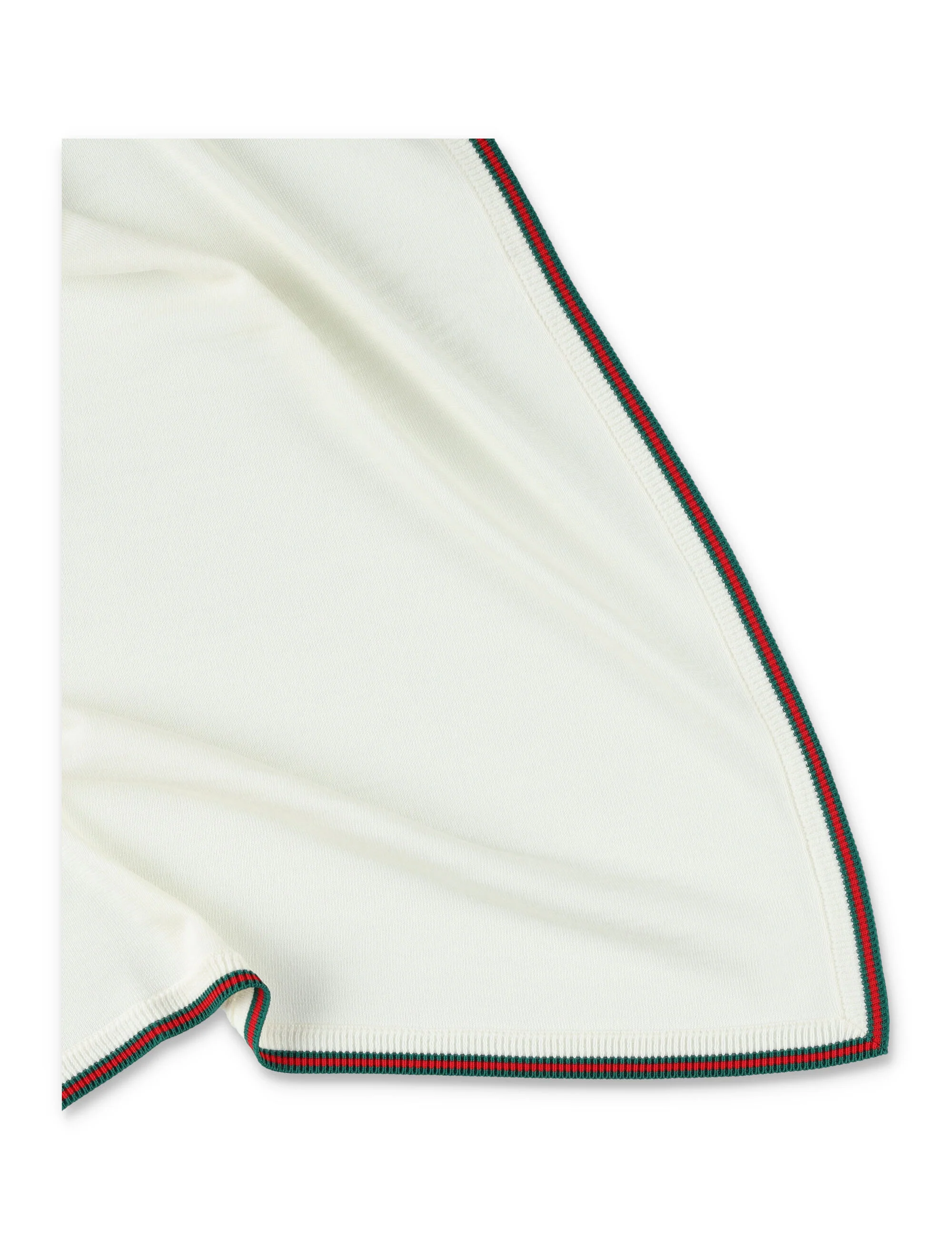 Manta de Malha de Lã Gucci Bebé Off White Manta de Malha de Lã Gucci Bebé Off White
