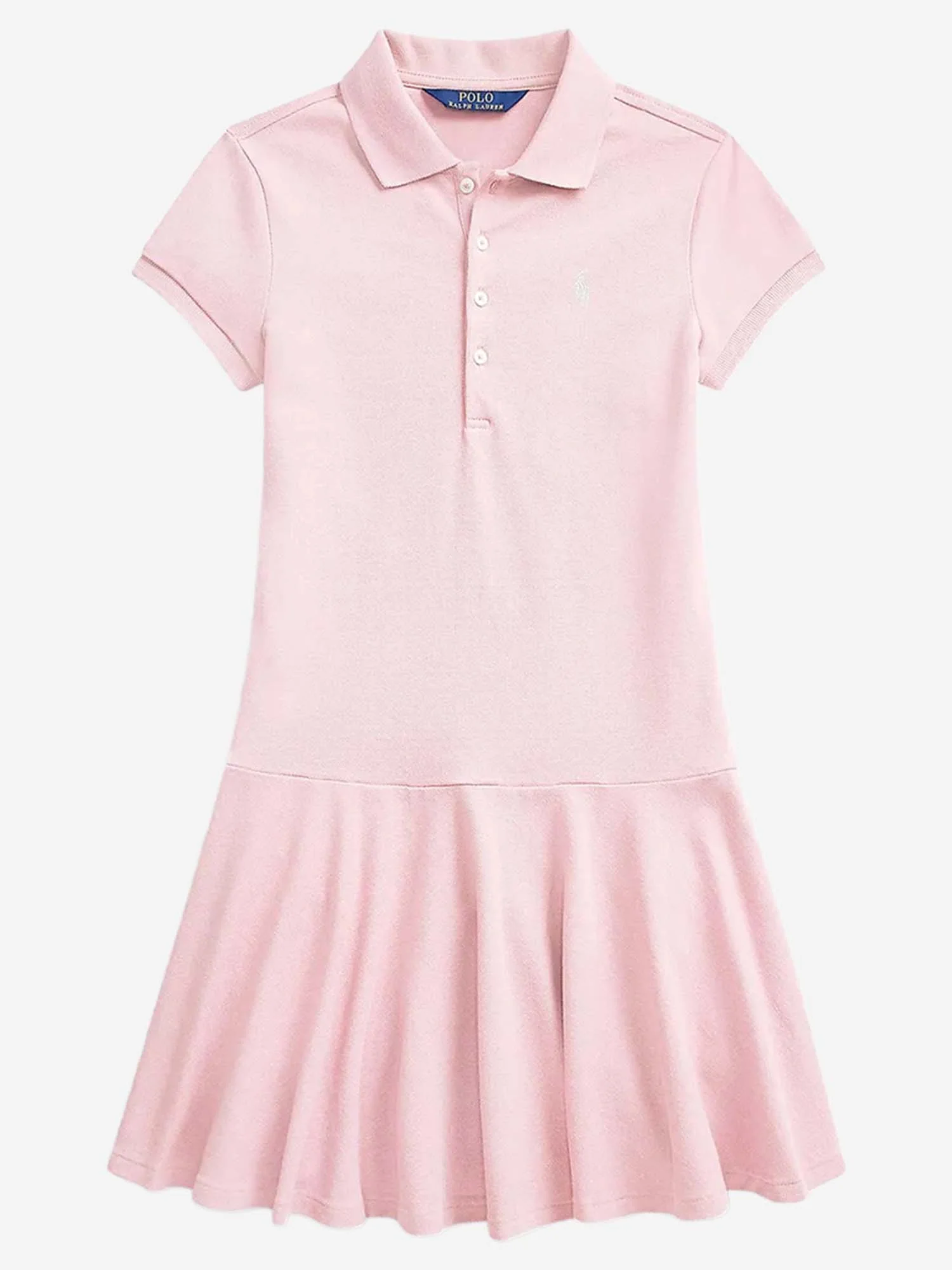 Vestido Pink de Algodão com Elastano Polo Ralph Lauren