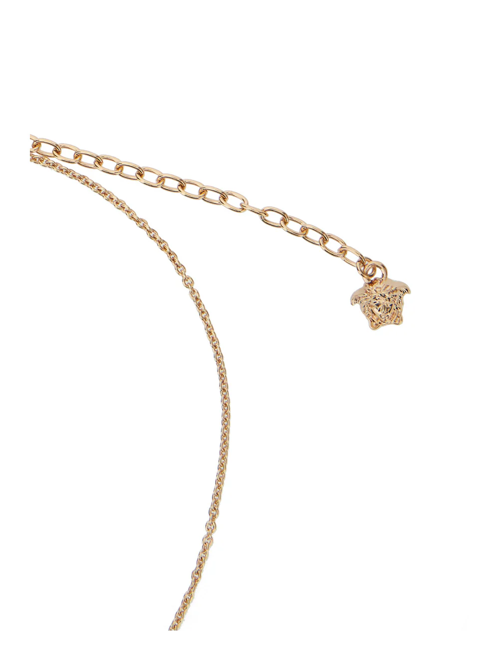 Colar Dourado Versace com Pingente de Cabeça de Medusa em Latão para Homens Colares Metálicos