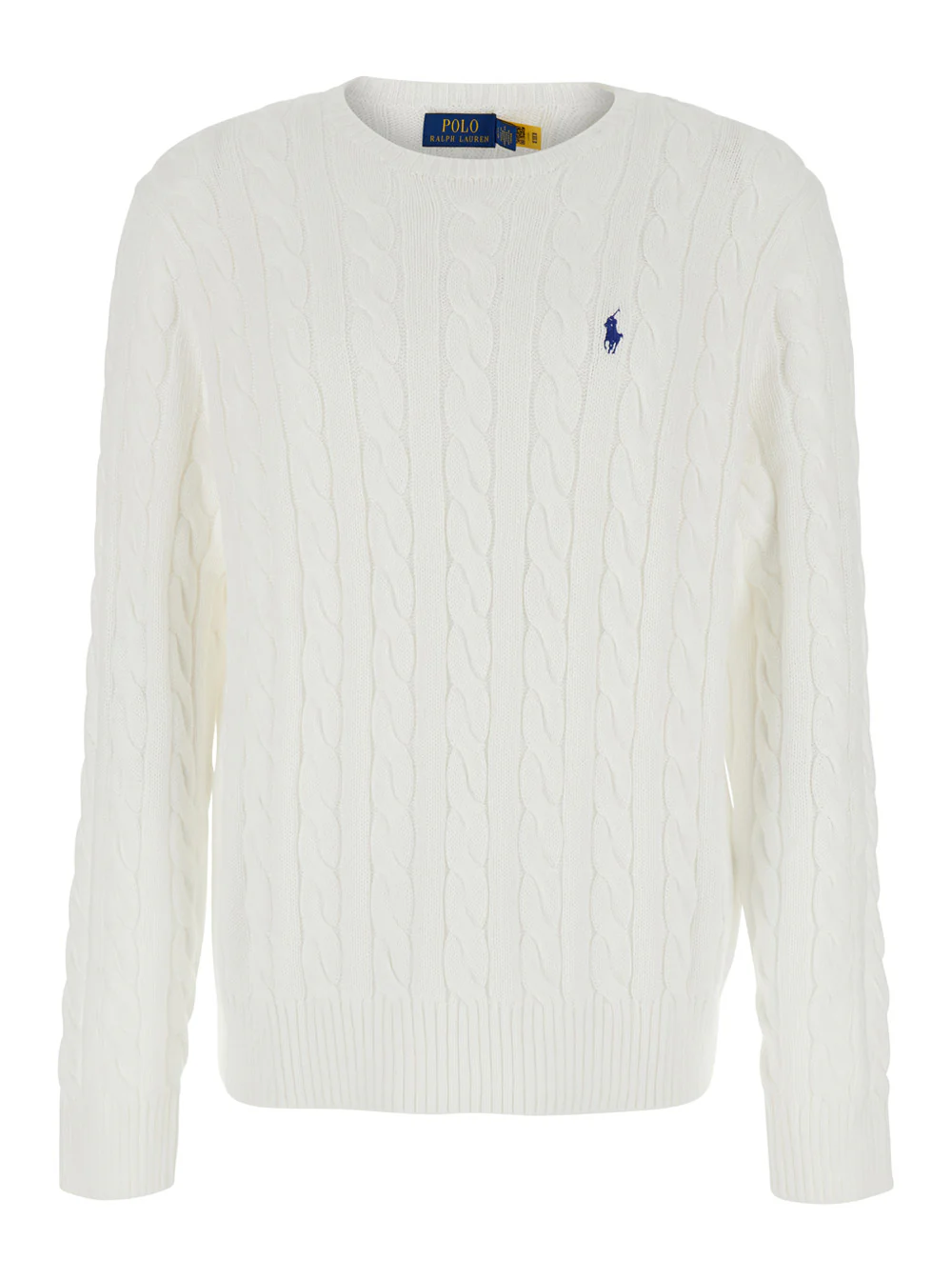 Polo Ralph Lauren TRECCIA IN COTONE Jersey de Algodão Branco