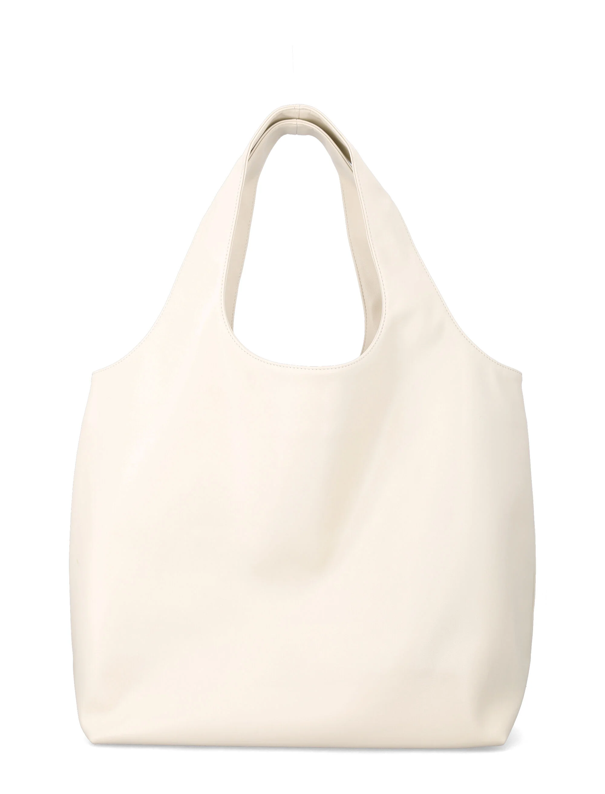 Bolsa tote A.P.C. Ninon com logotipo Ecru Poliuretano