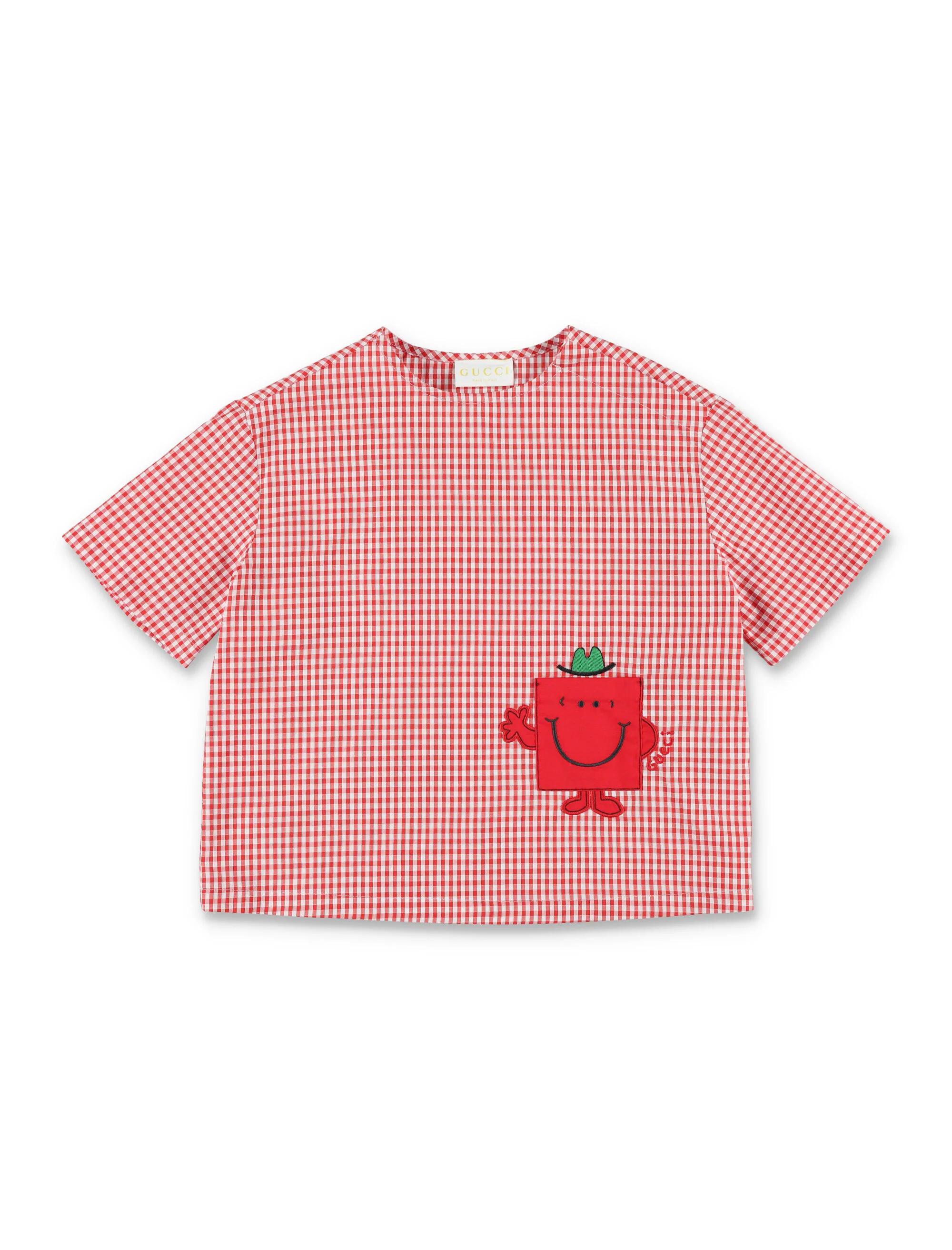 Camiseta de algodão listrada Gucci kids Vermelho/branco