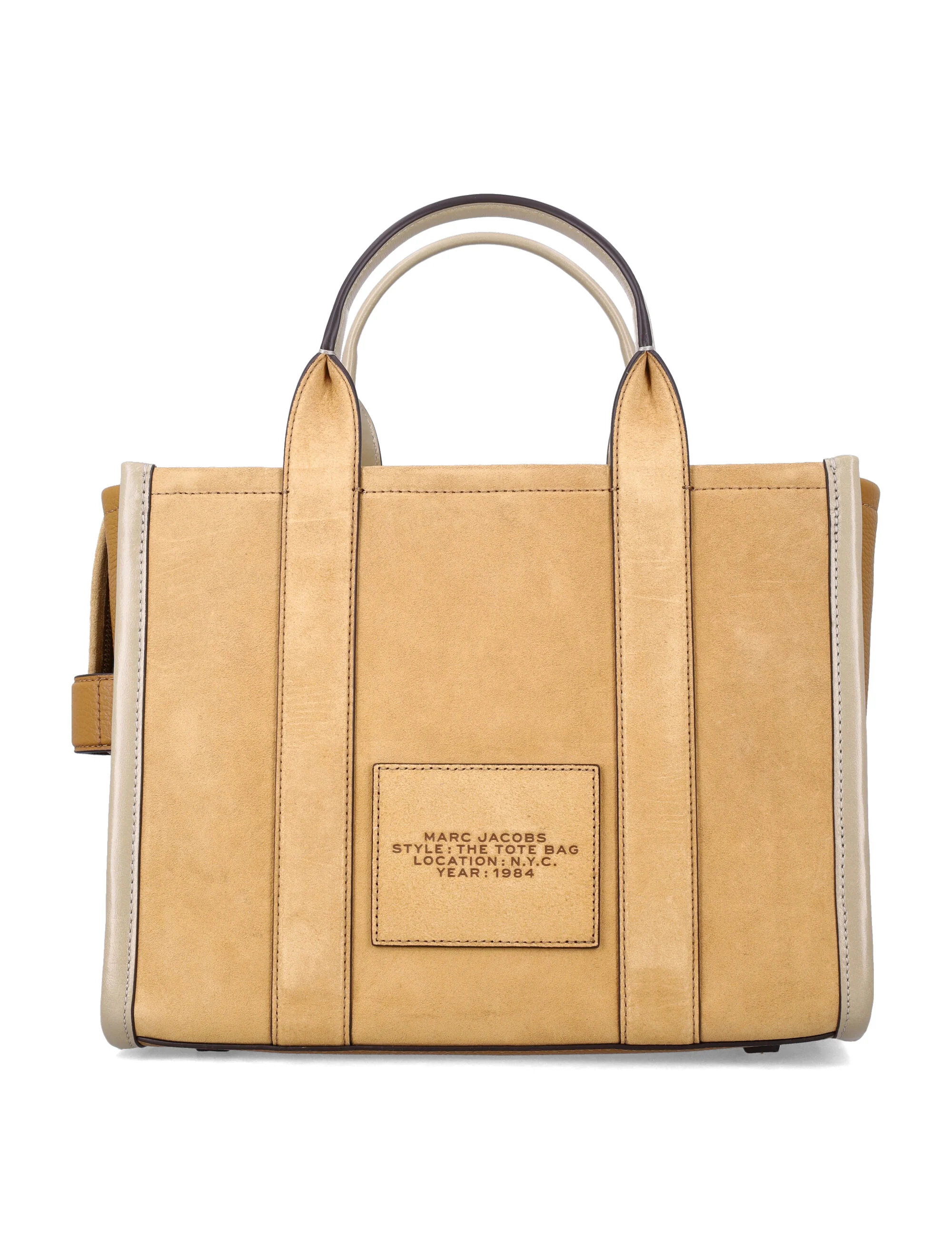 Bolsa Tote Média de Camurça Sahara Couro de Vaca Marc Jacobs