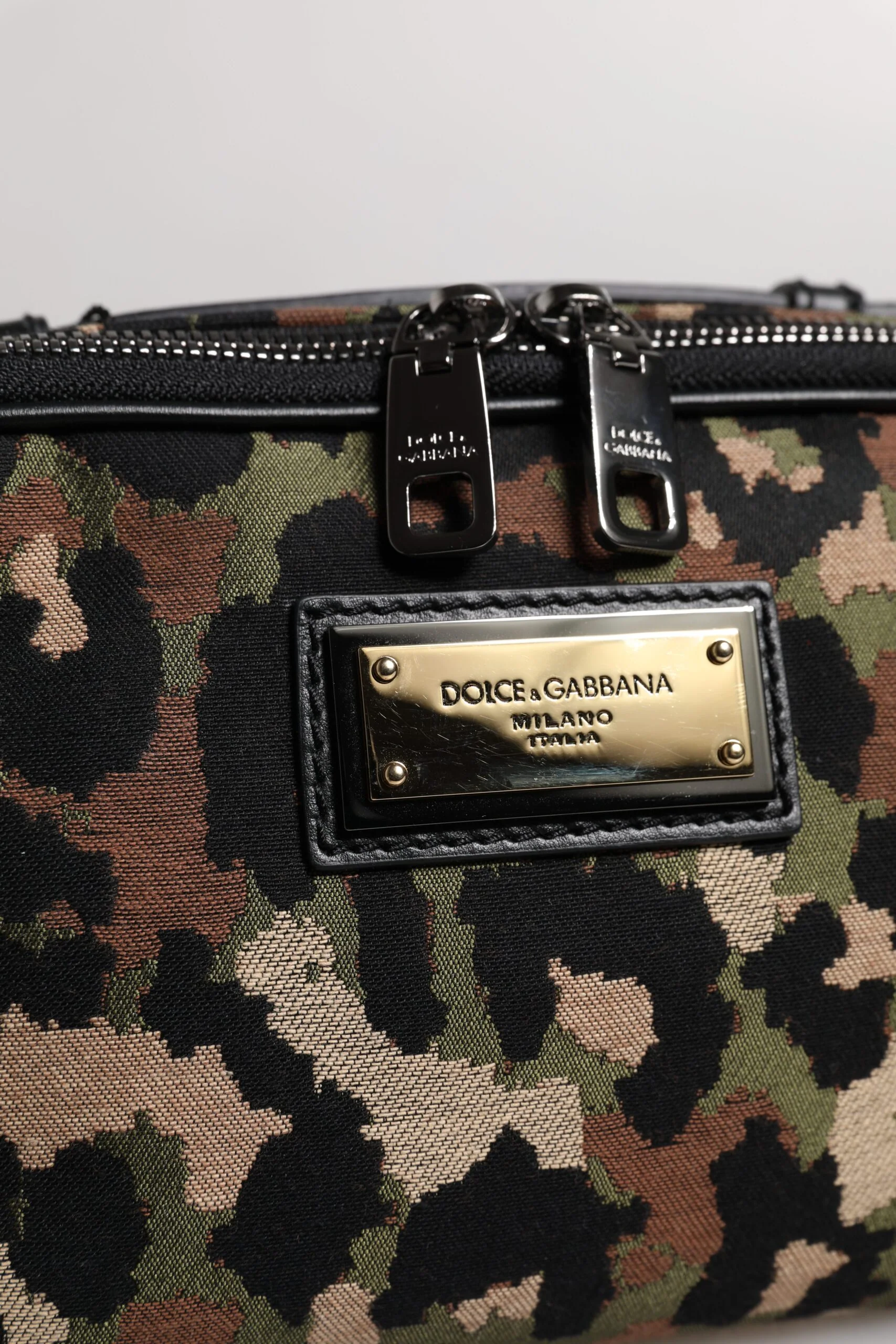 Dolce & Gabbana Cinto com Logotipo DG Listrado Multicolor Cinturão Bolsa Fanny Pack