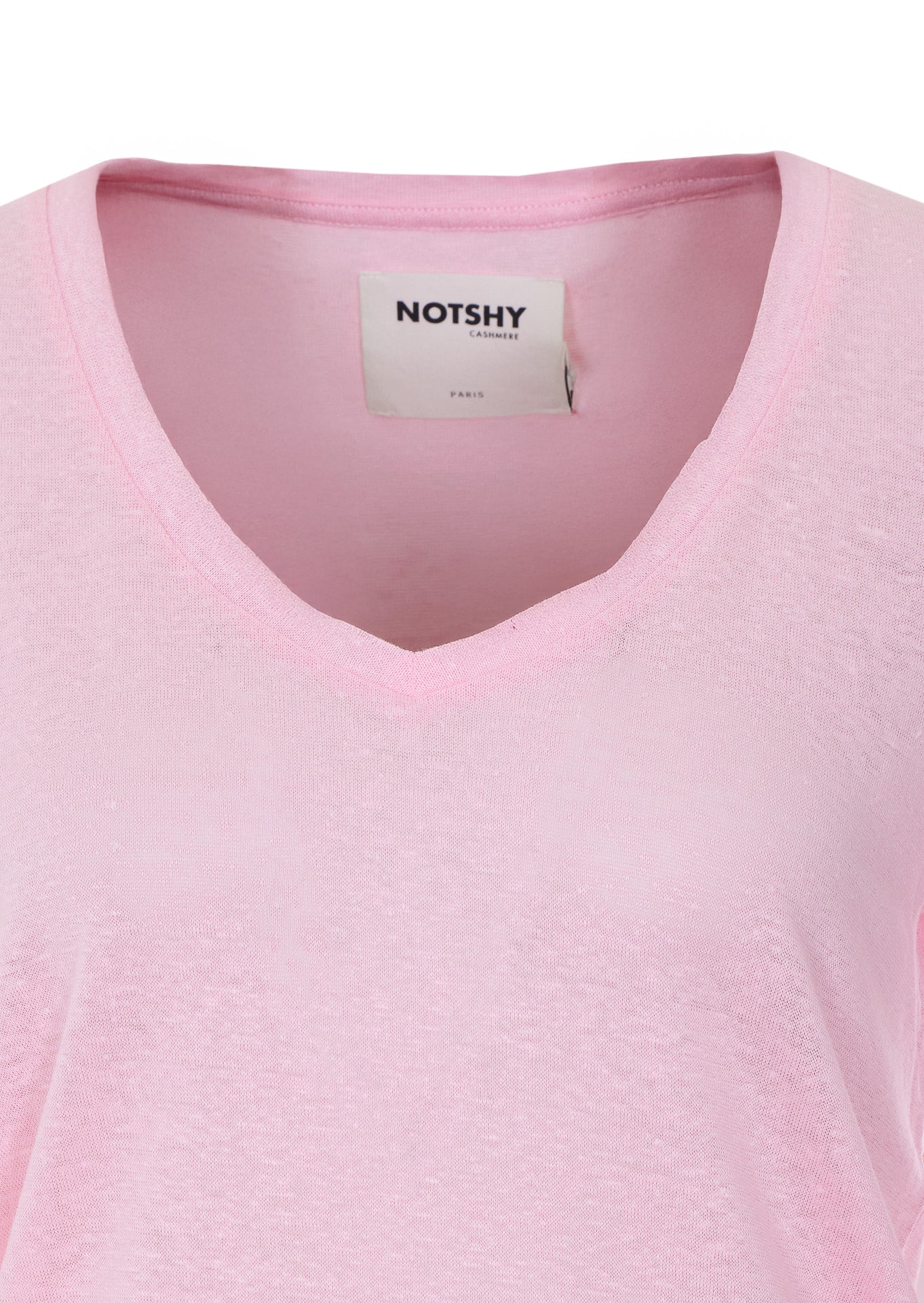 Camisetas e Polos Not Shy Rosa Linho