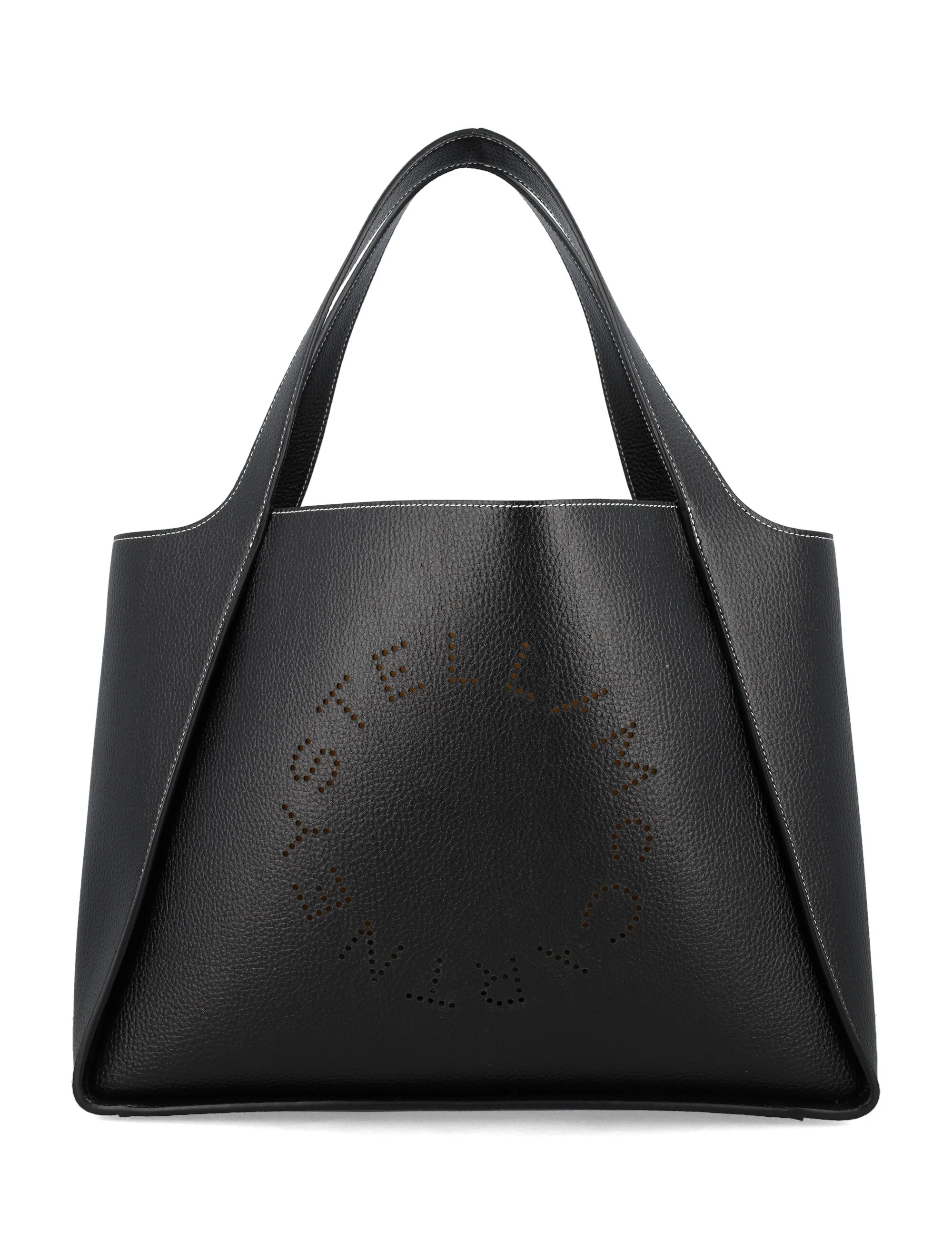Stella McCartney Alter Mat Logo Tote Preto Poliuretano