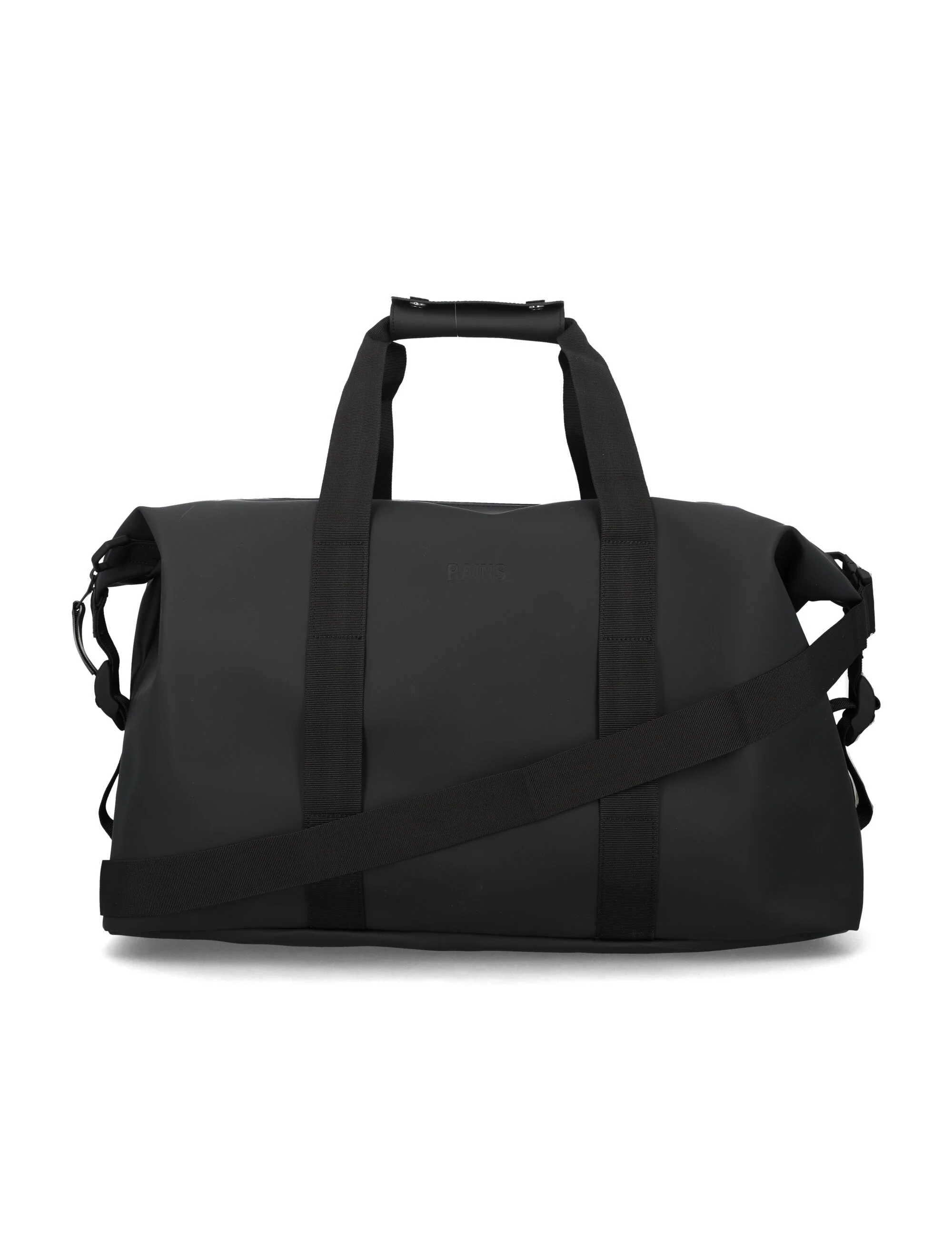 Bolsa de Weekend Impermeável Rains Hilo Preto Revestimento de Poliéster