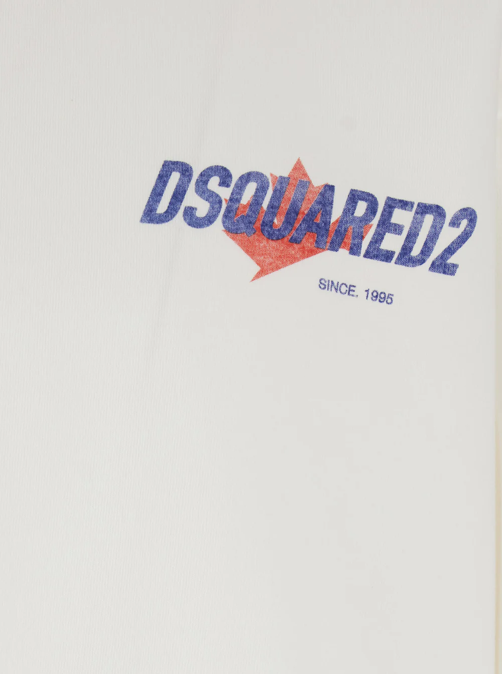 Camiseta de Algodão Branca Dsquared2 com Logotipo Impresso para Homem Jersey