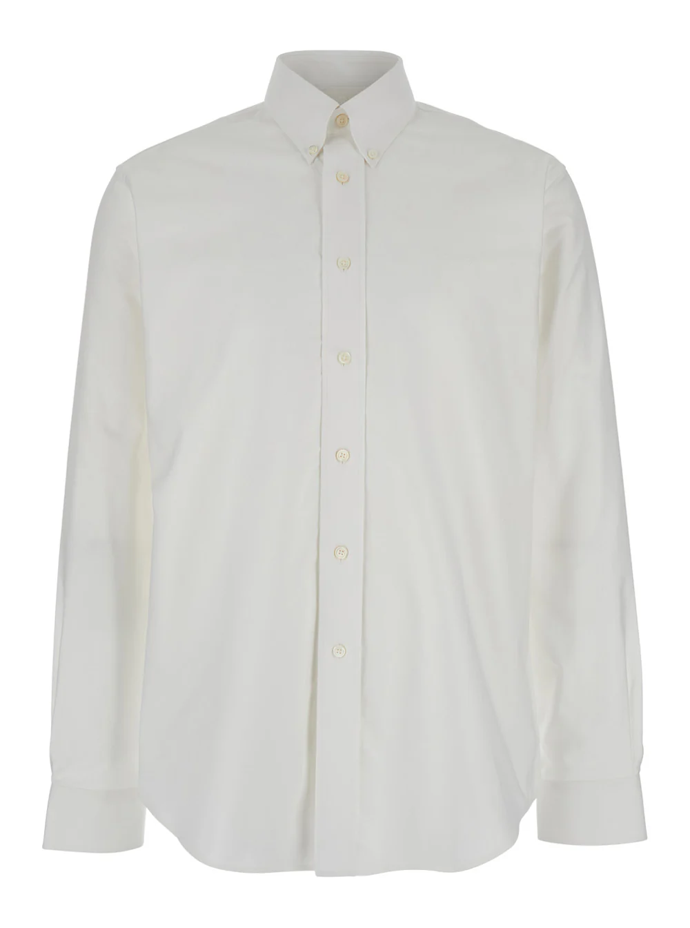 Camisa Branca Givenchy com Logotipo Bordado na Frente em Algodão para Homem e Blusas