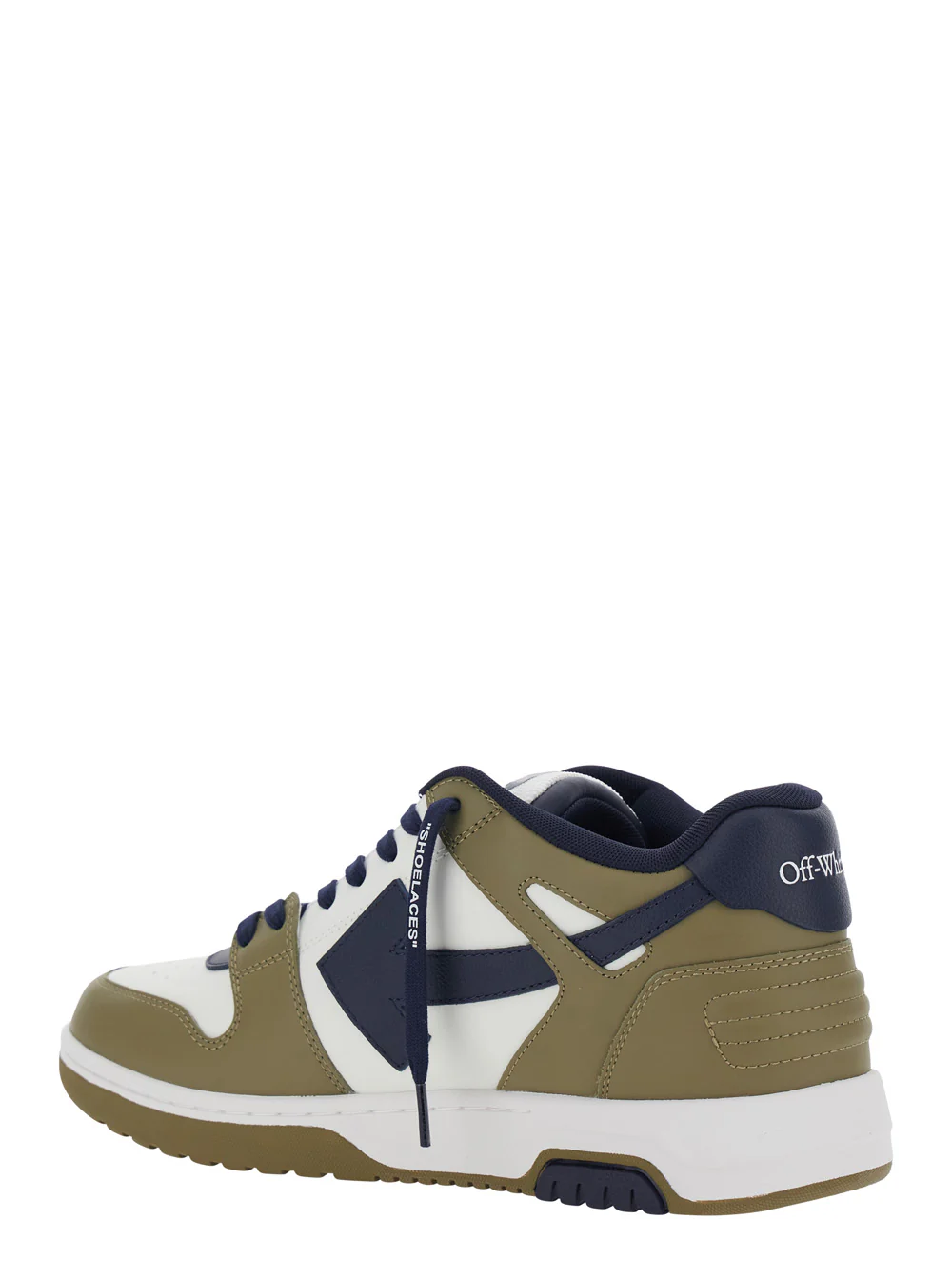 Sapatilhas Off-White OUT OF OFFICE Verde com Sola de Borracha em Couro para Homens Calf