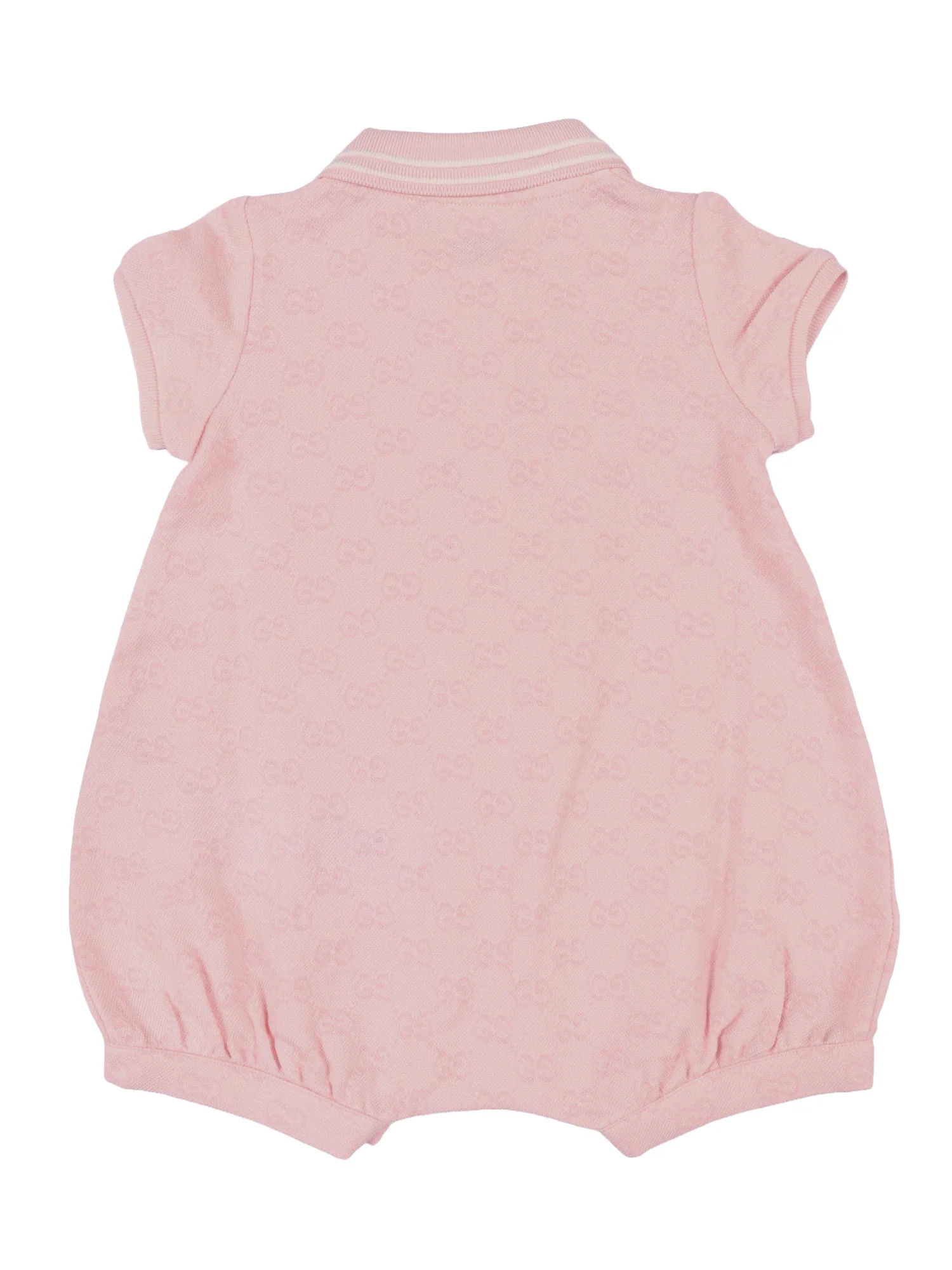 Conjunto Presente Gucci Kids B GG ALGODÃO PIQUET Caixa Rosa