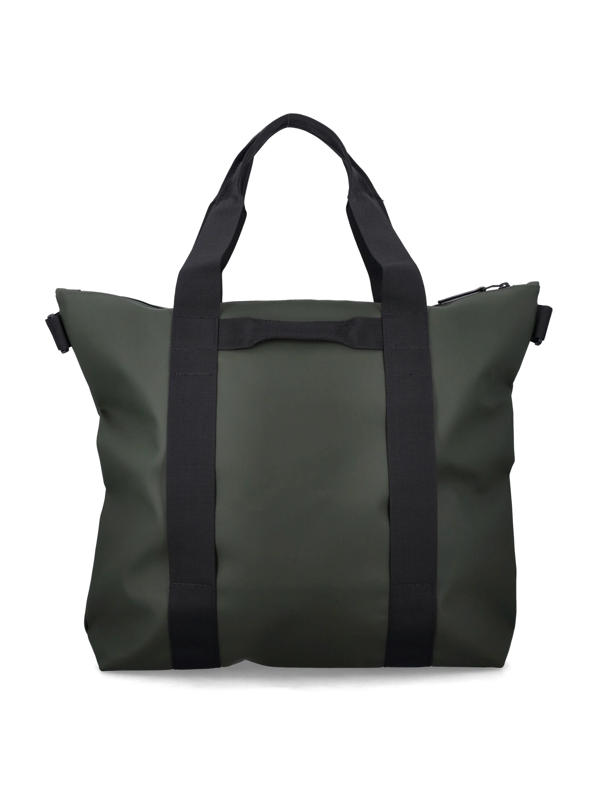 Bolsa Tote Impermeável Preto Rains Verde Revestimento de Poliéster