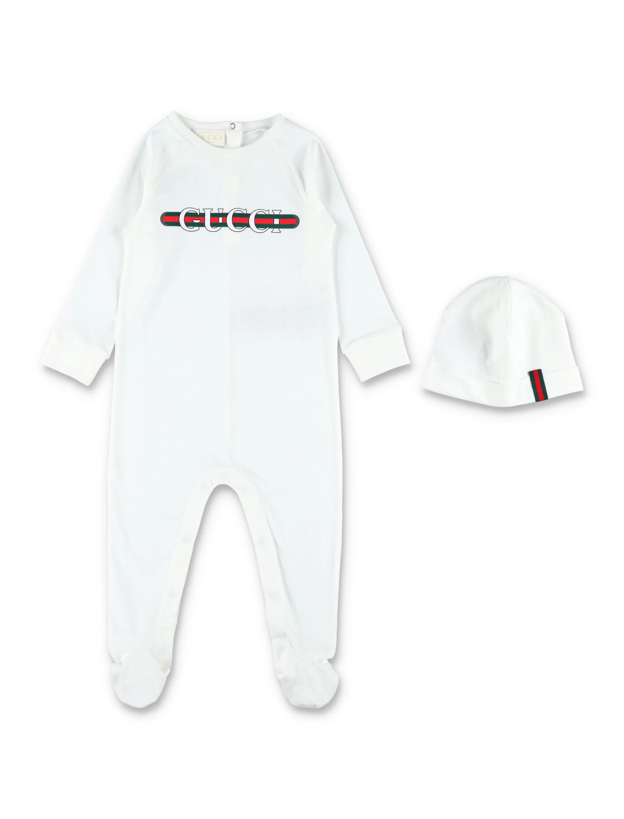 Conjunto de Presente de Algodão Gucci Bebê Novo Branco Conjunto de Presente de Algodão Gucci Bebê Novo Branco