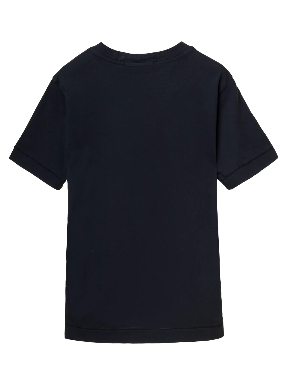Camiseta Infantil Stone Island Azul com Gola Redonda e Logotipo em Patch com Bolsinho, Camisetas de Menino Azuis, Camisetas Polo