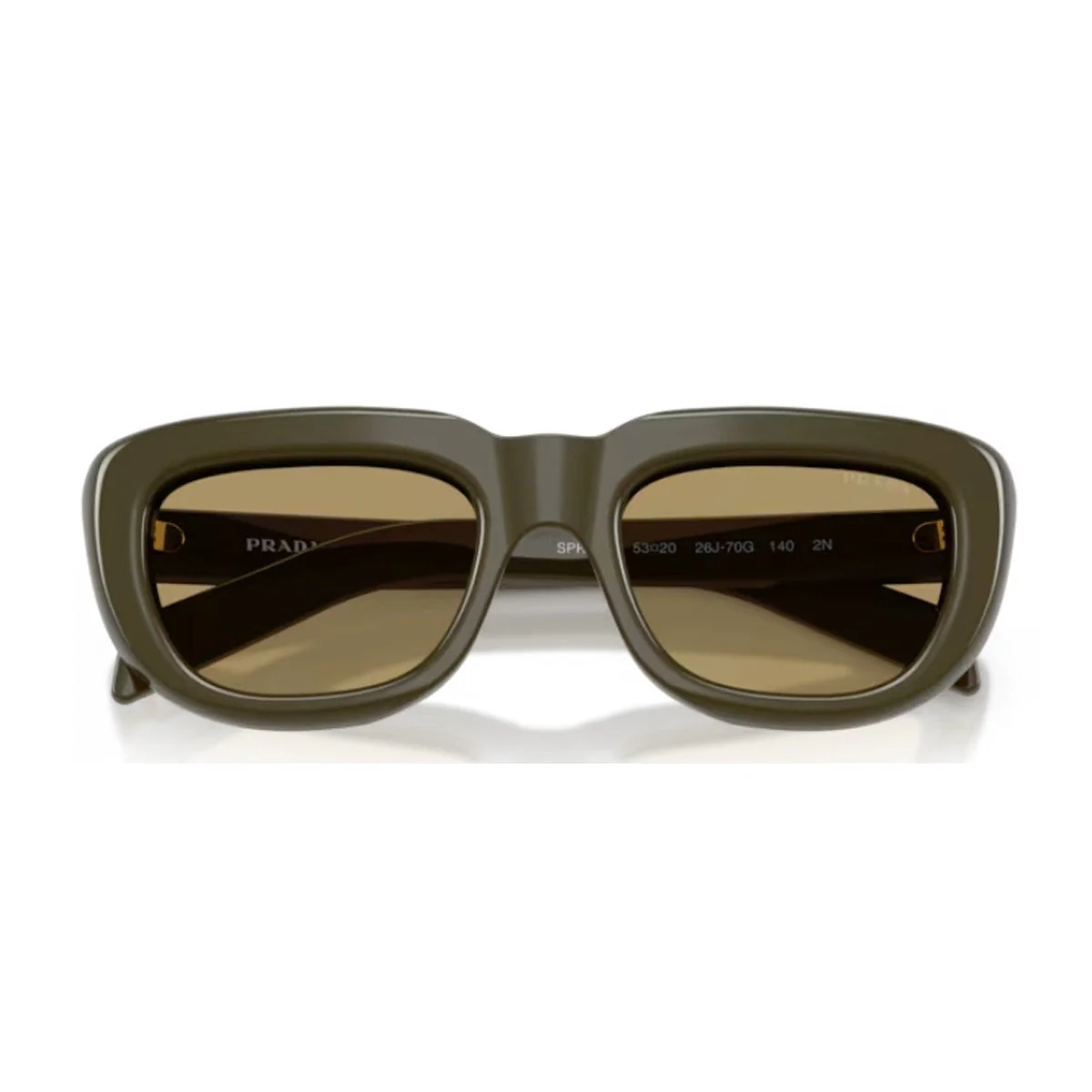 Óculos de Sol Prada Pr D07s Verde Oliva Acetato