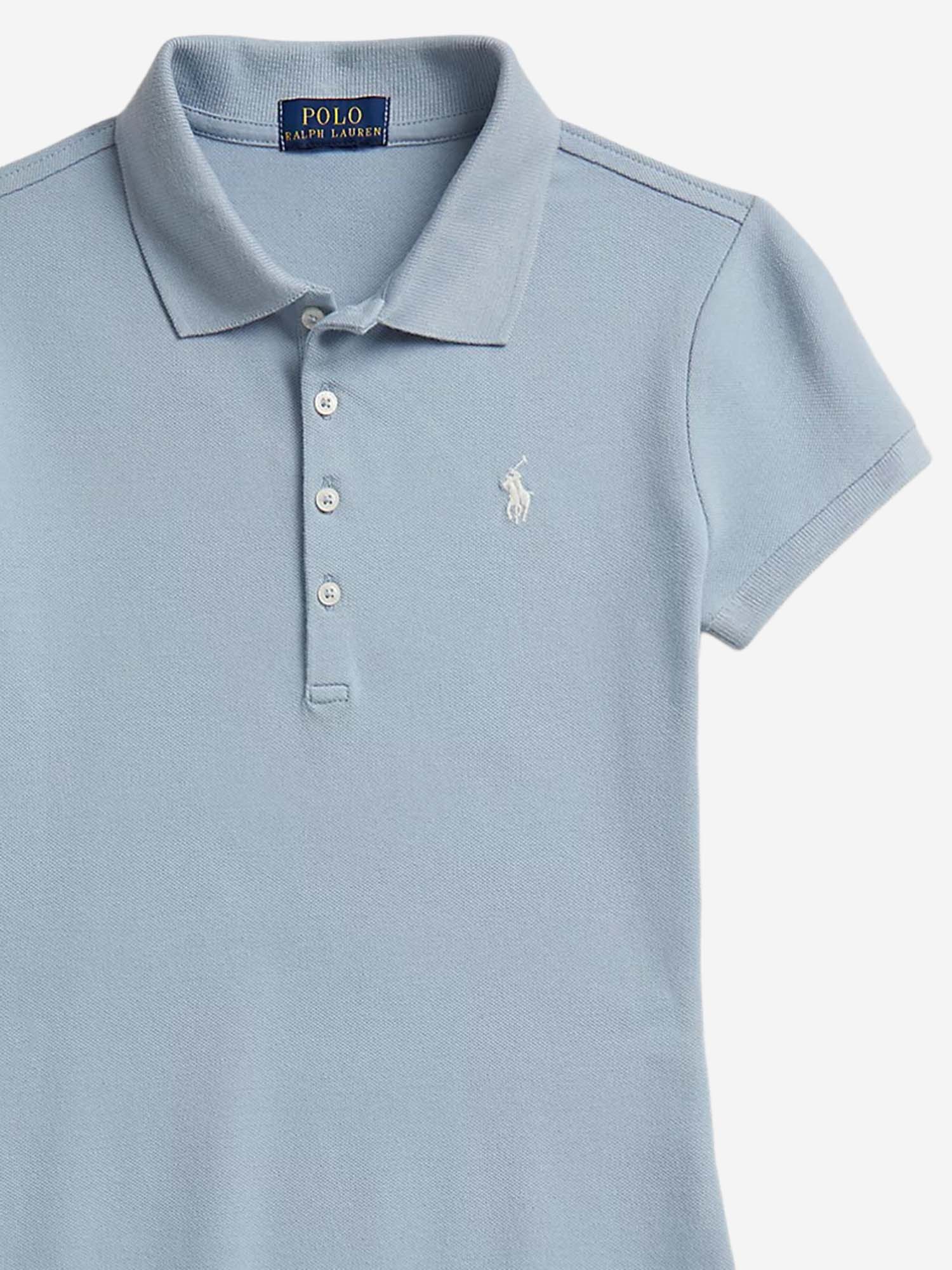 Vestido Polo Ralph Lauren Azul Claro Algodão