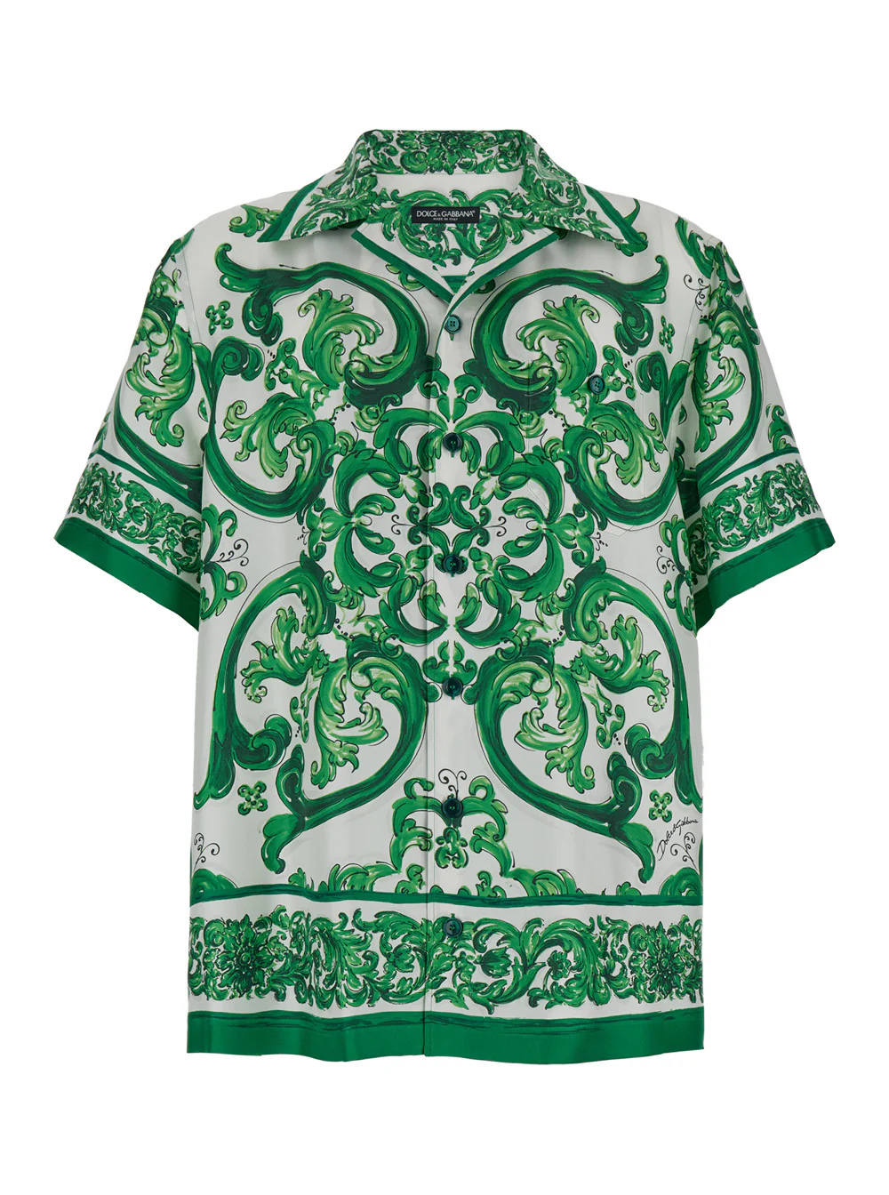 Camisa Informal Dolce & Gabbana Verde e Blusas Camisa Informal Dolce & Gabbana Verde e Blusas